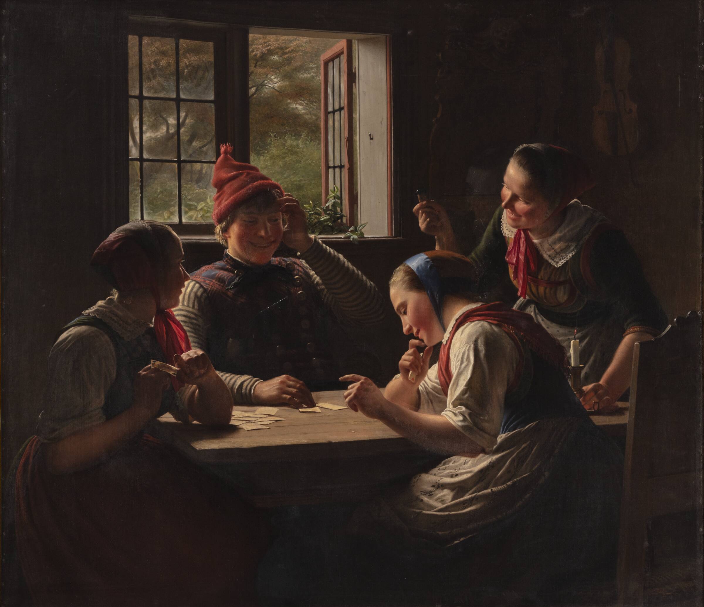 Sorteperspillerne, Julius Exner, 1862