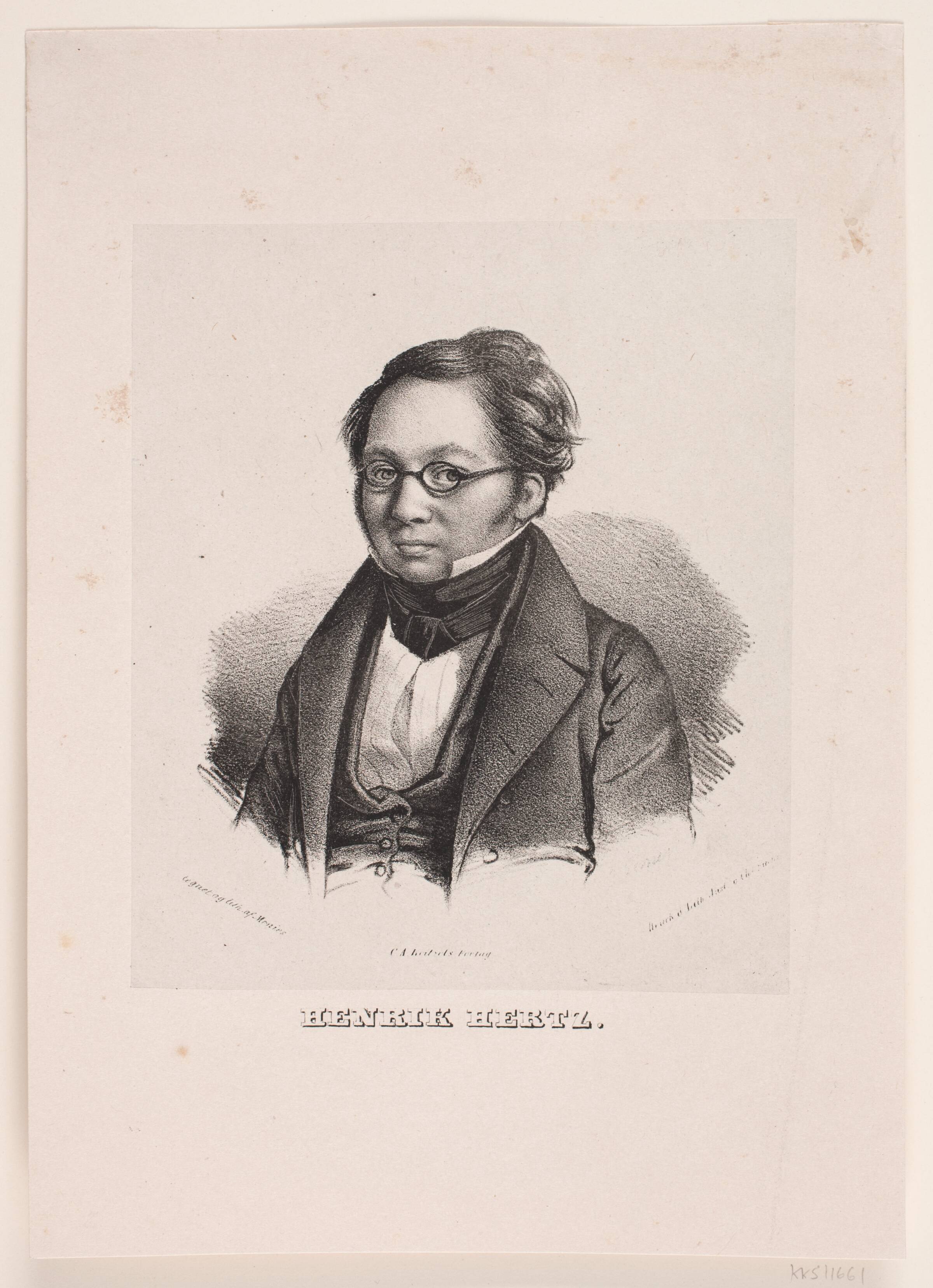 Henrik Hertz, David Monies, 1837