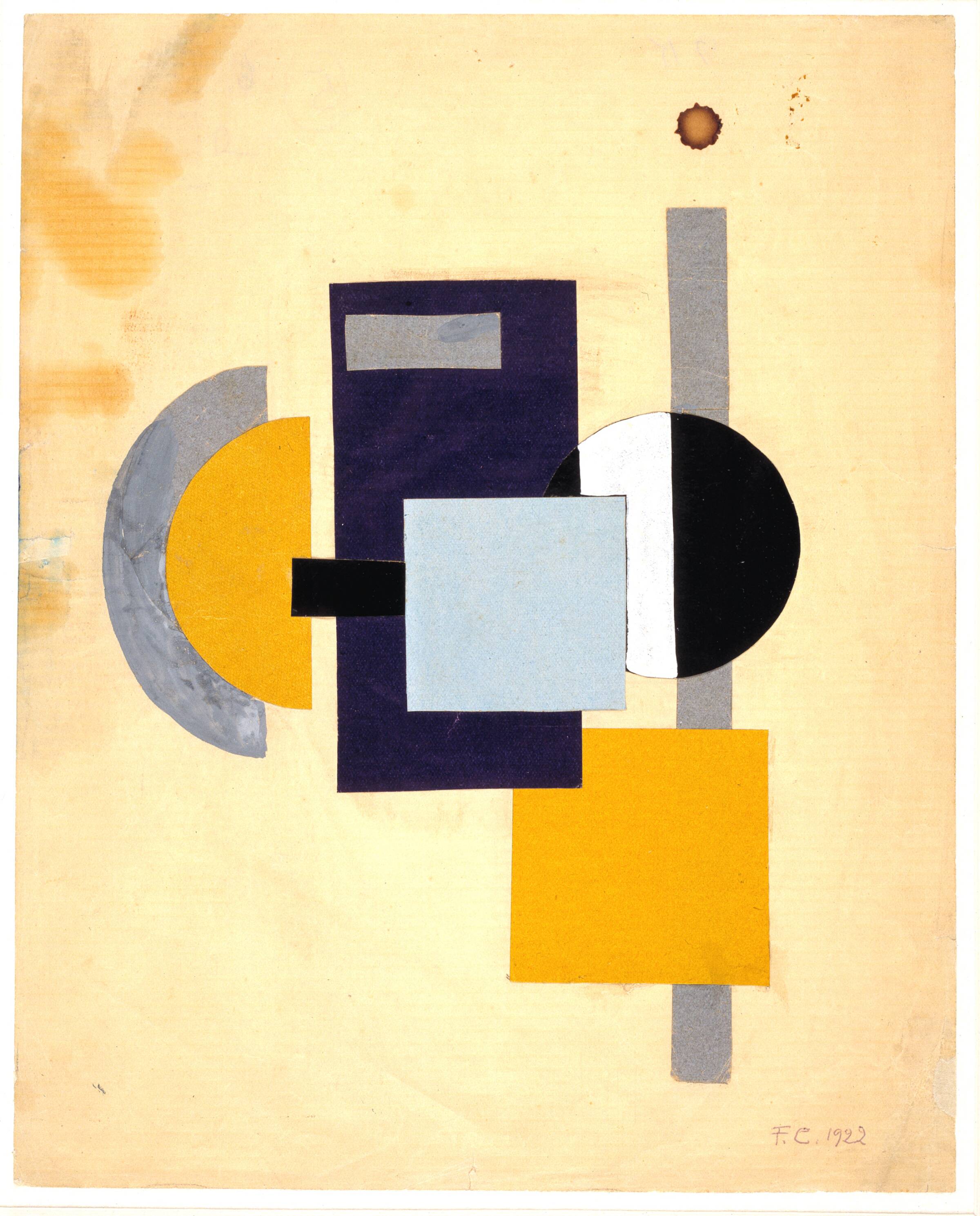 Konstruktivistisk studie, Franciska Clausen, 1922