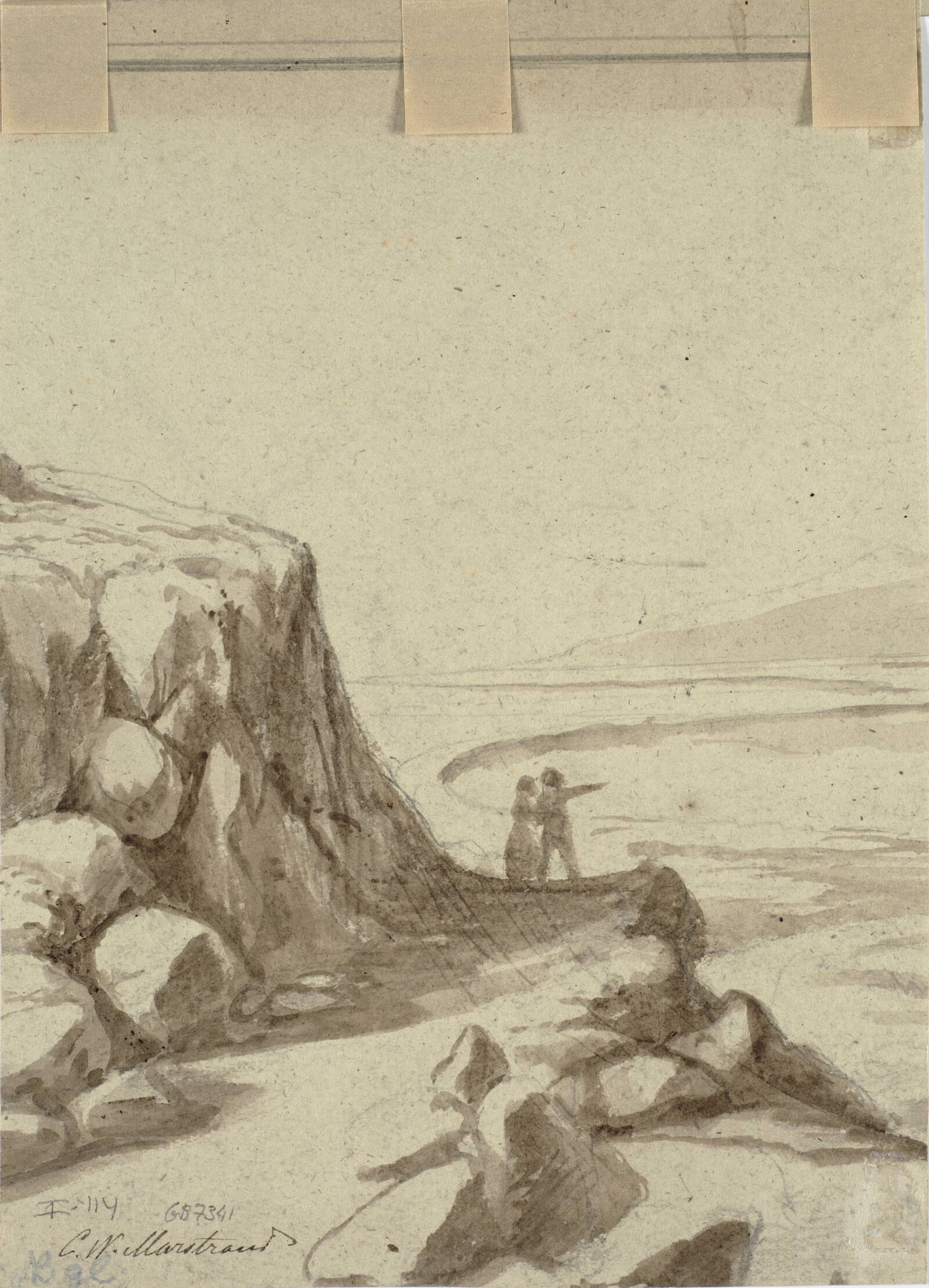 Butiksscene, Wilhelm Marstrand, 1810-1873