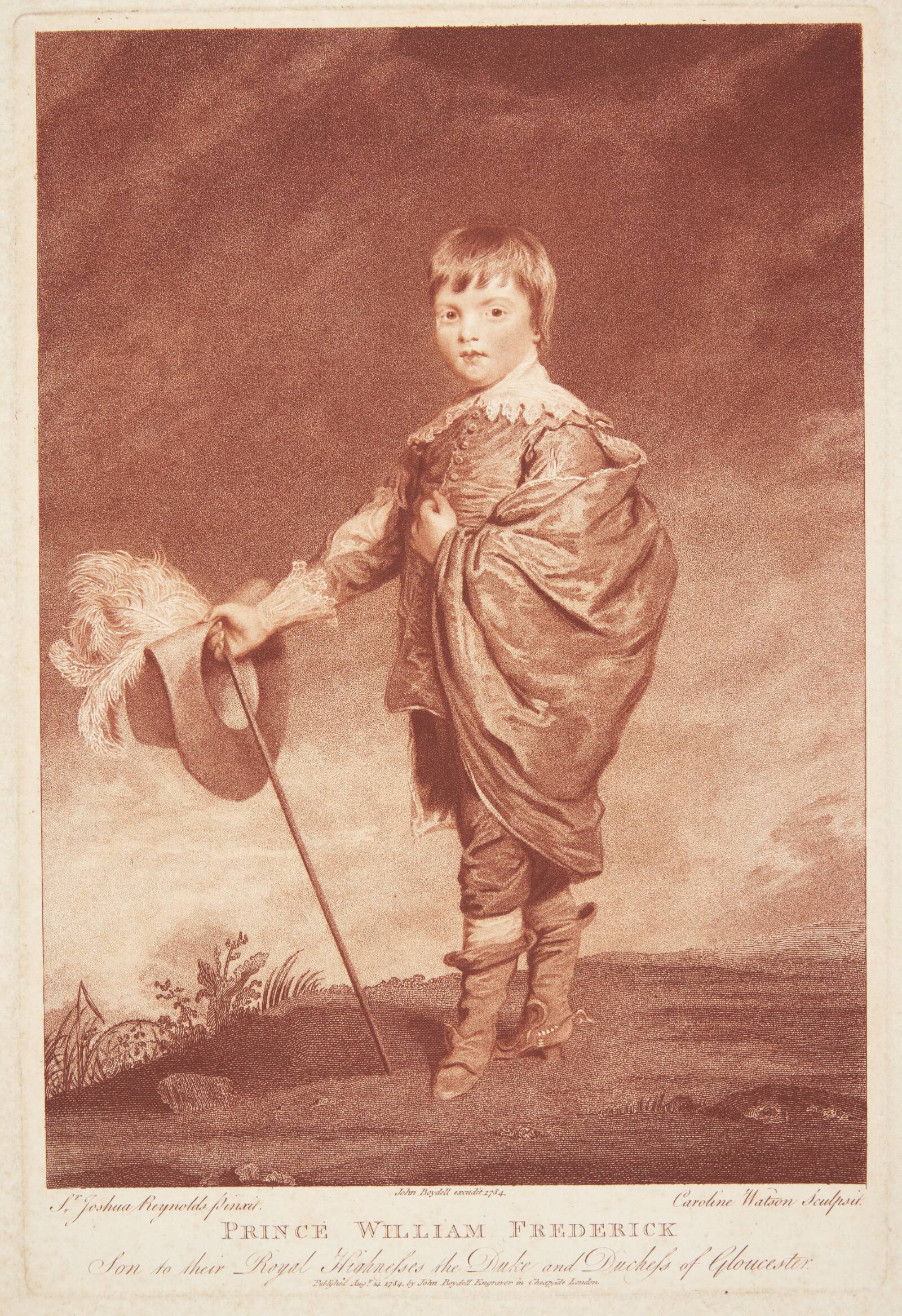 Prins Vilhelm Frederik, Caroline Watson, 1784