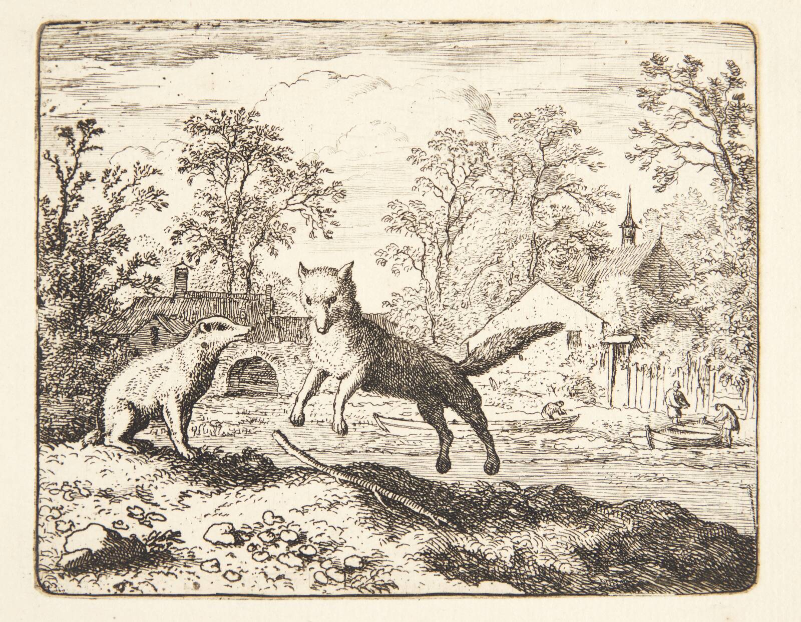Renard bøder for ugerningerne, Allaert van Everdingen, 1621-1675