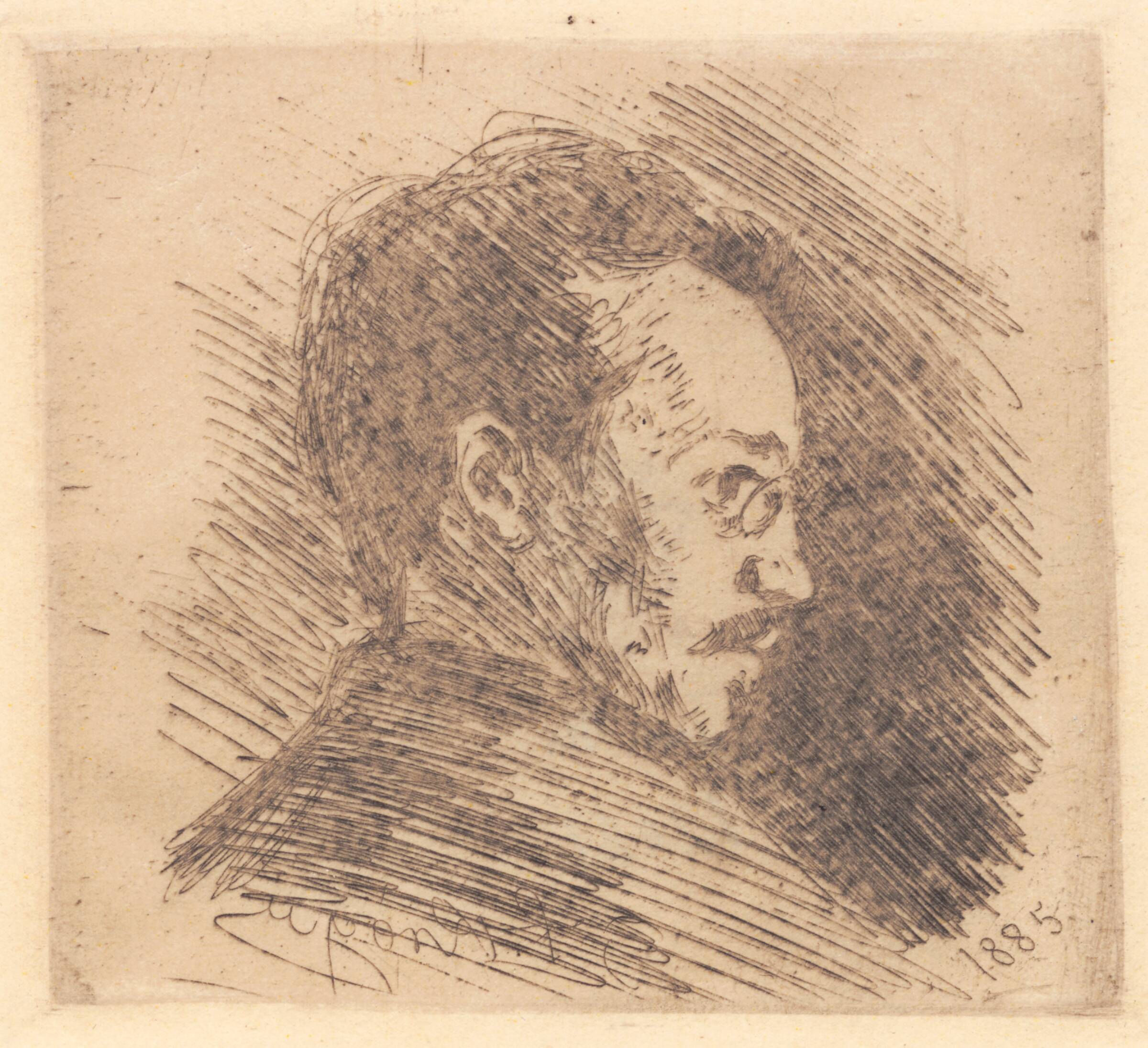 Portræt af Julius Paulsen, P.S. Krøyer, 1885