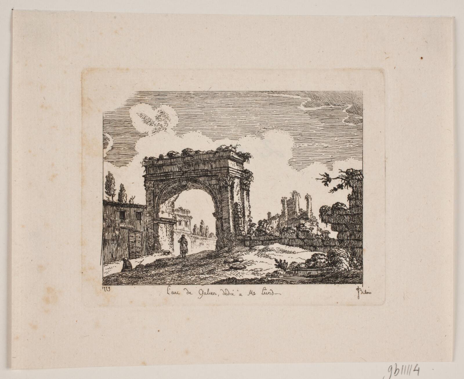 Romerske ruiner, Johan Bülow, 1779