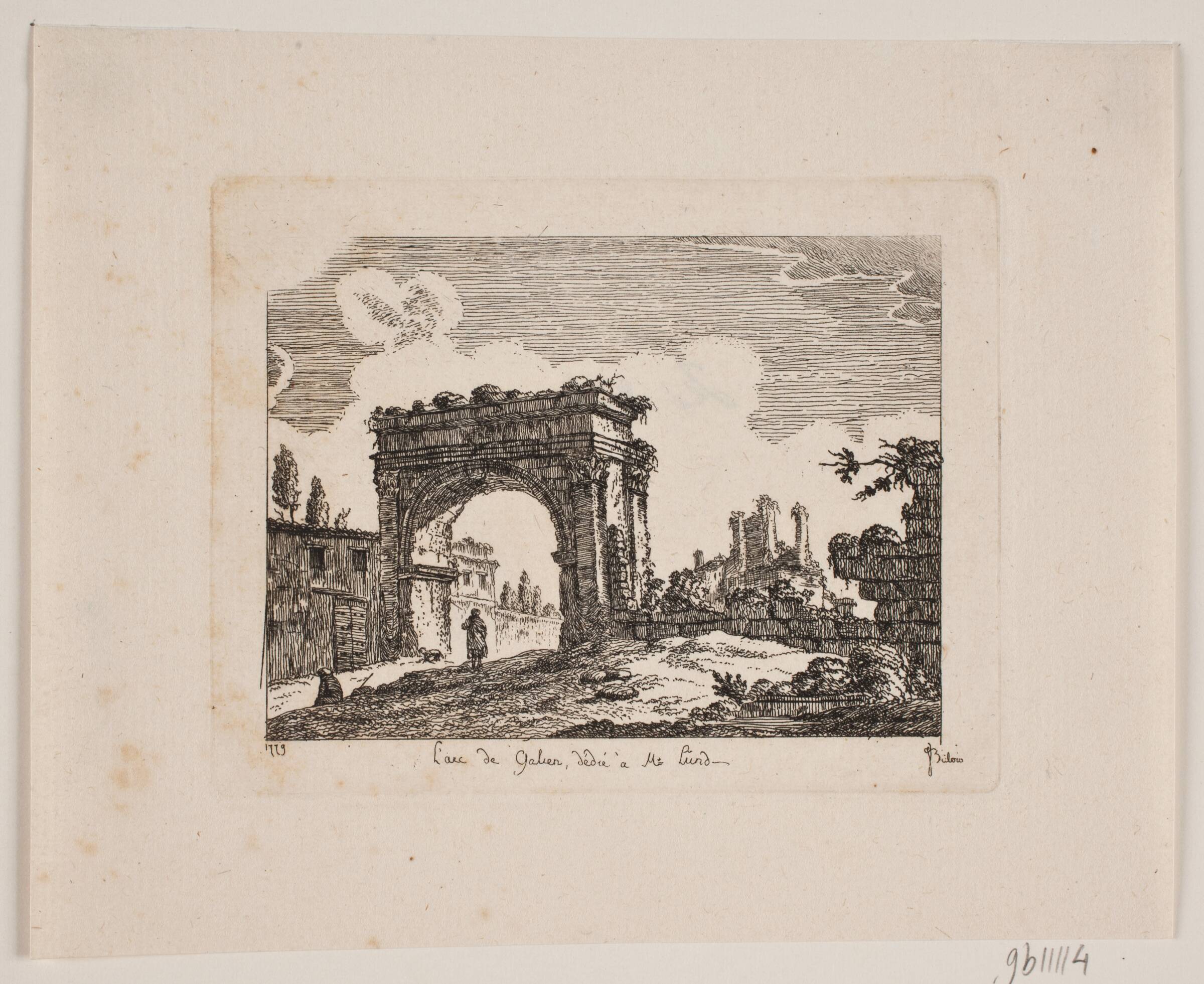 Romerske ruiner, Johan Bülow, 1779