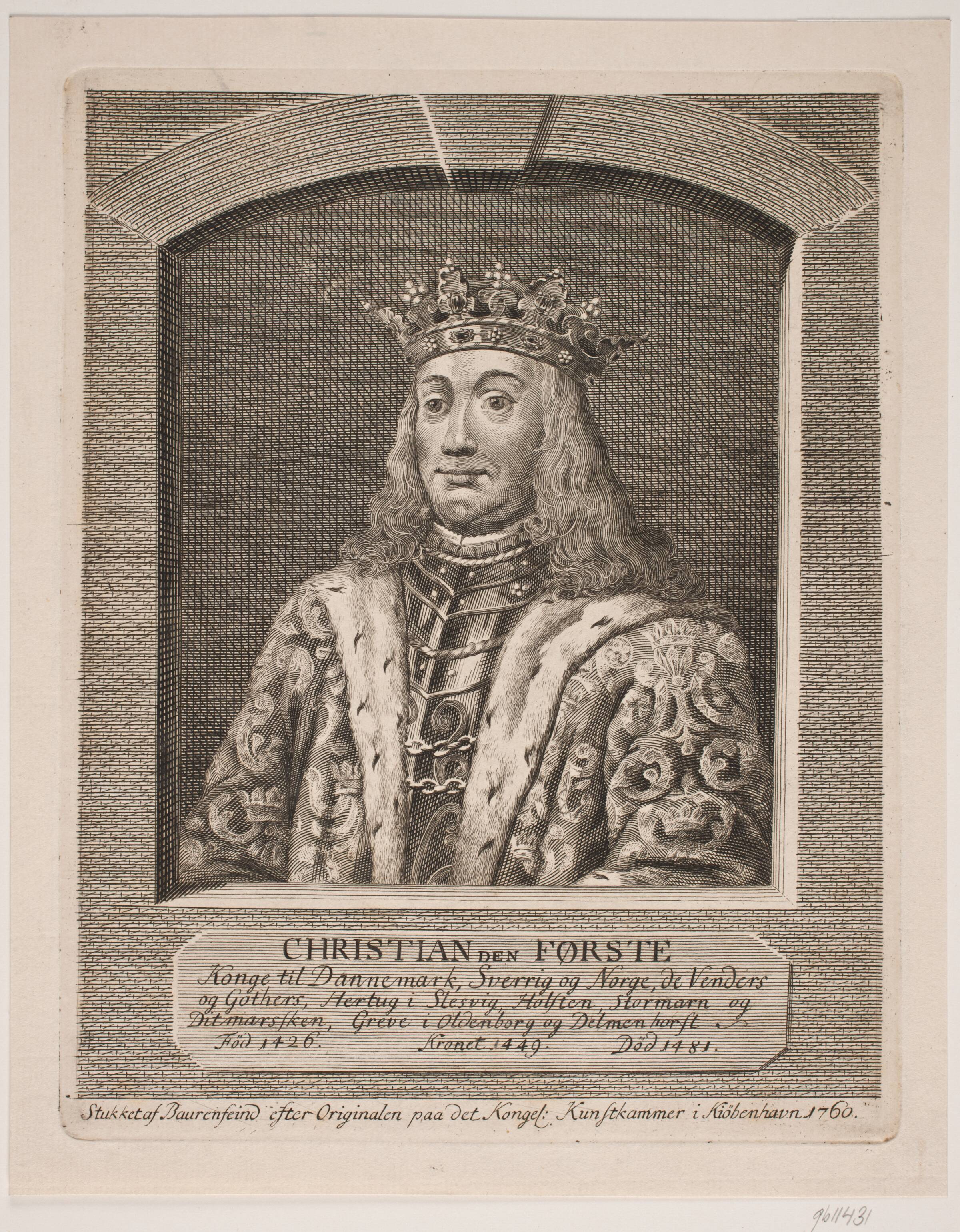 Christian I, Georg Vilhelm Baurenfeind, 1760