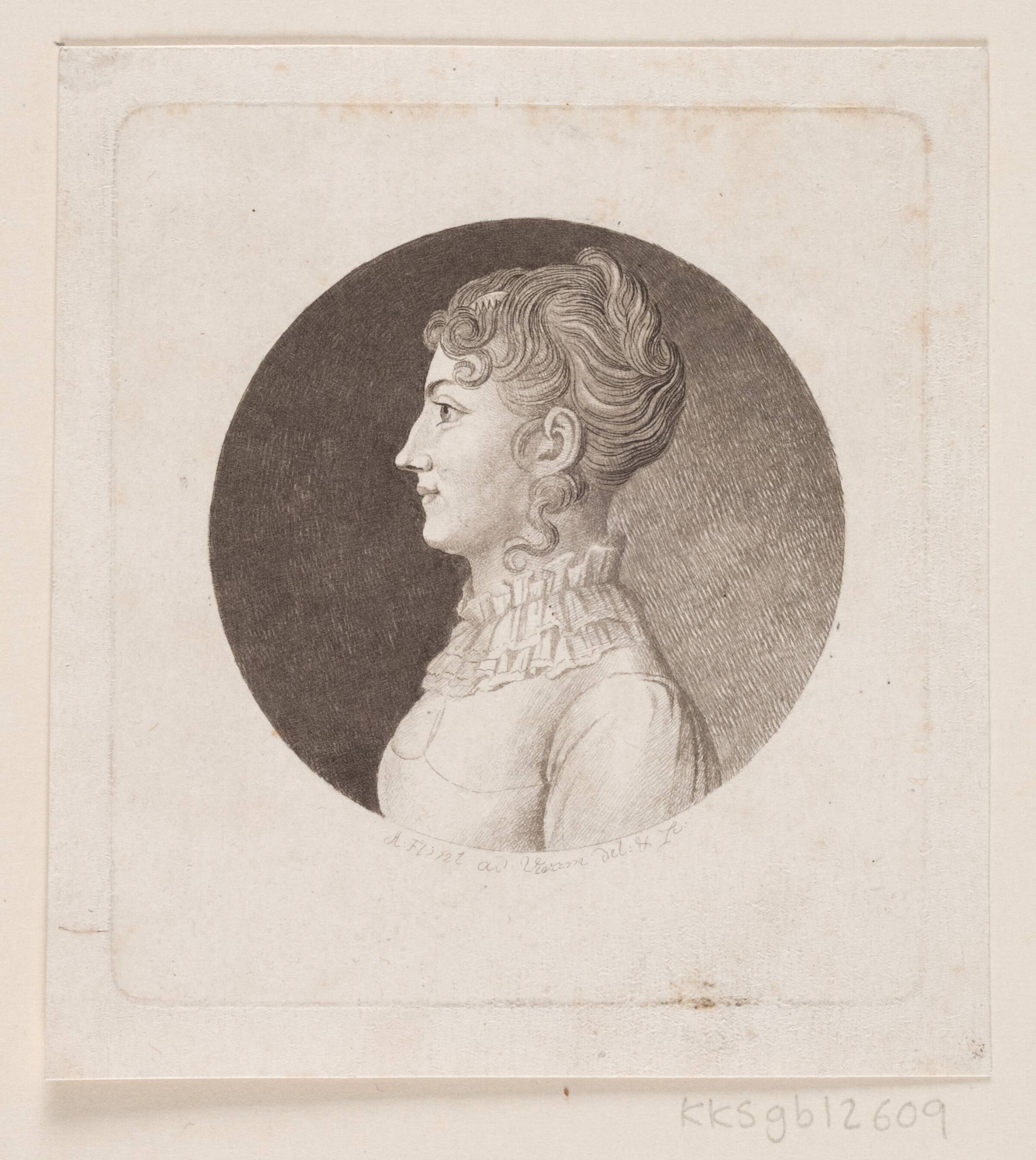 Ubekendt kvindeportræt, Andreas Flint, 1767-1824
