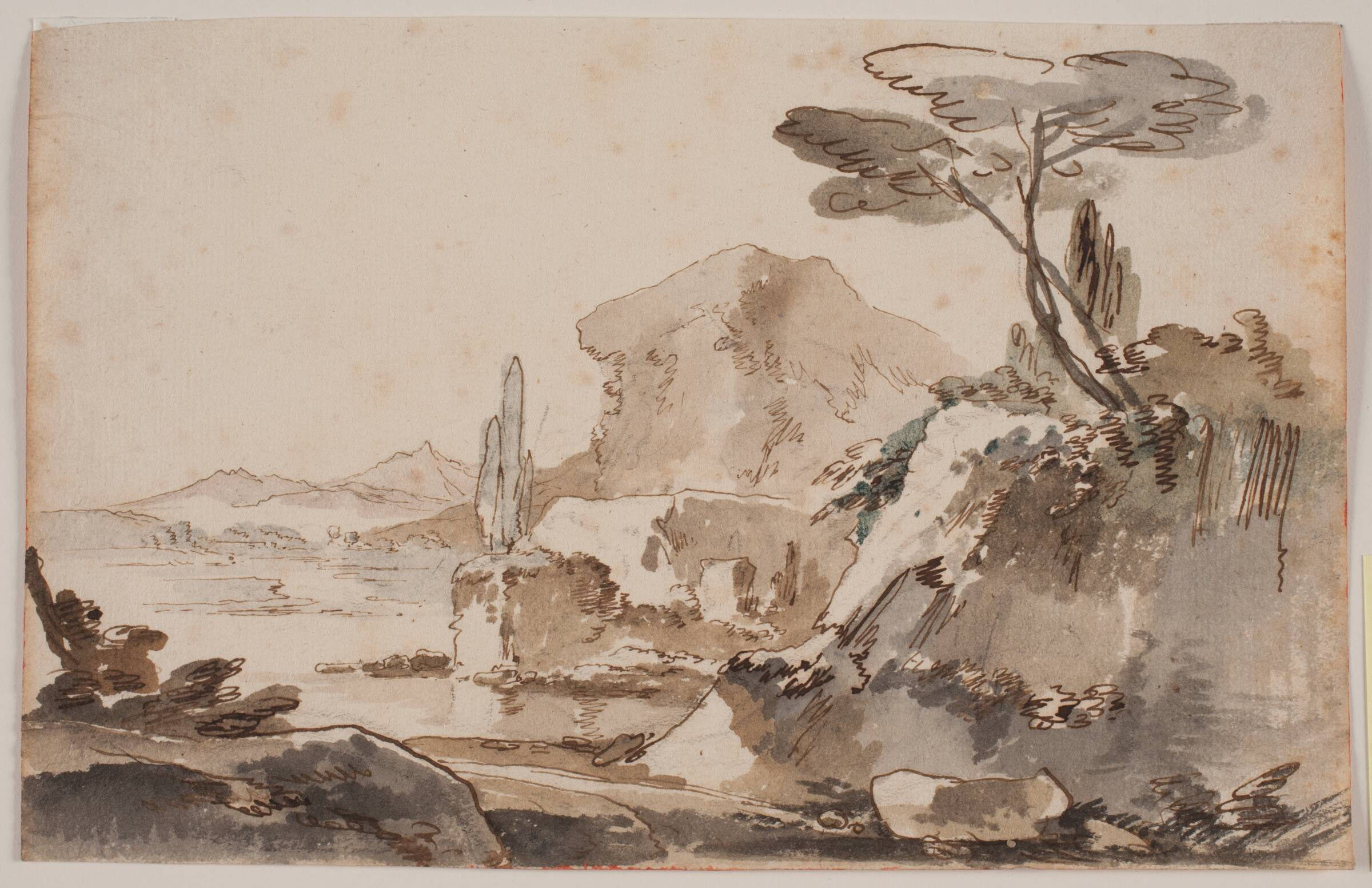 Italiensk landskab, Jens Petersen Lund, 1730-1793