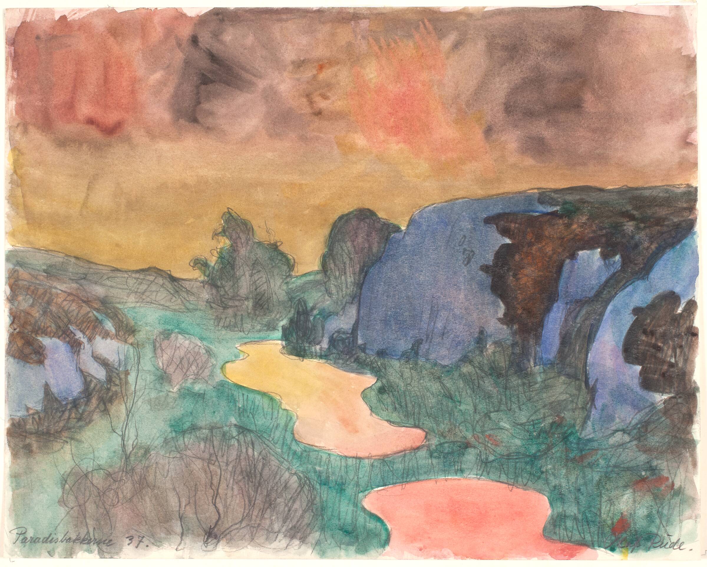 Aften i Paradisbakkerne, Olaf Rude, 1937