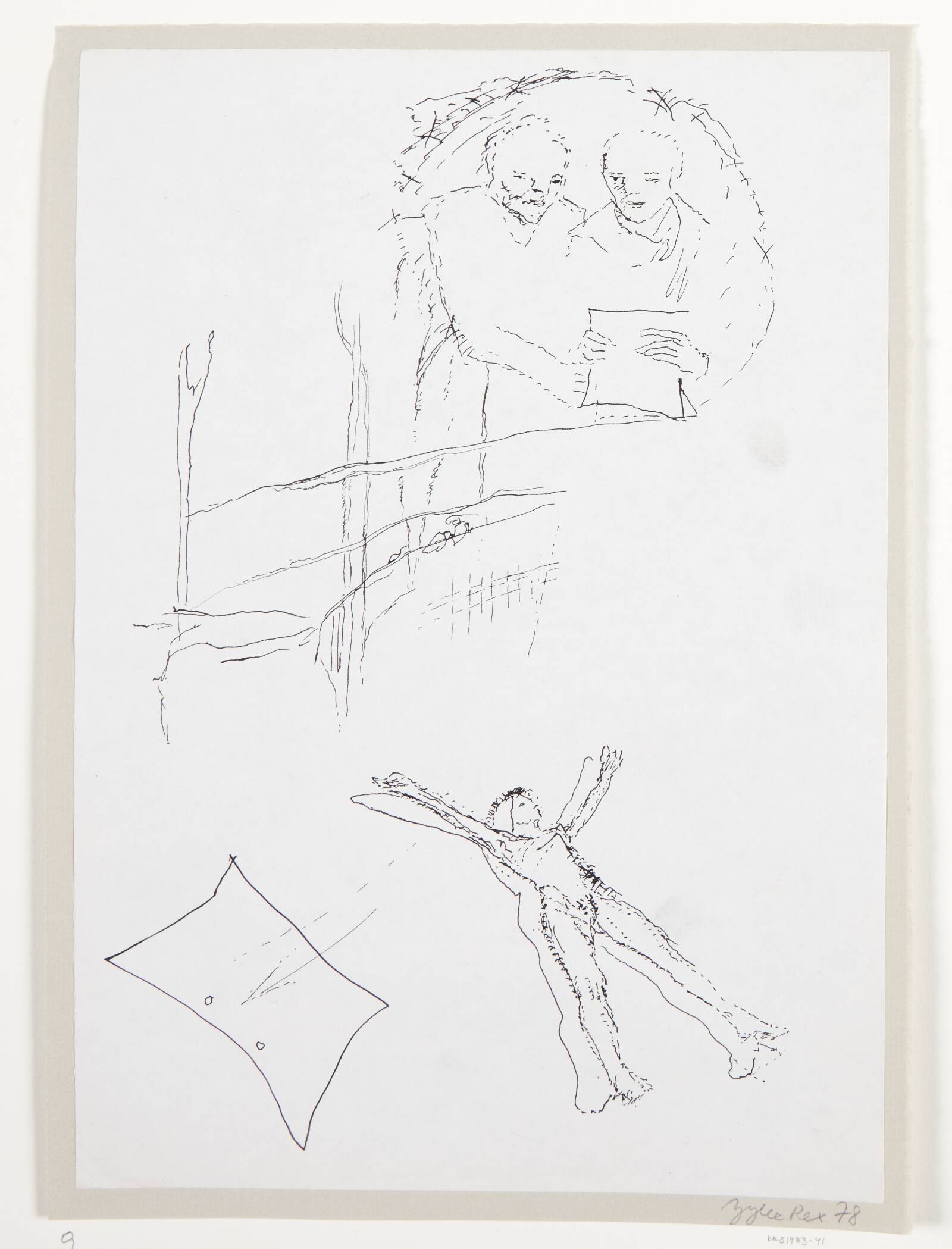 Tegning, Jytte Rex, 1978