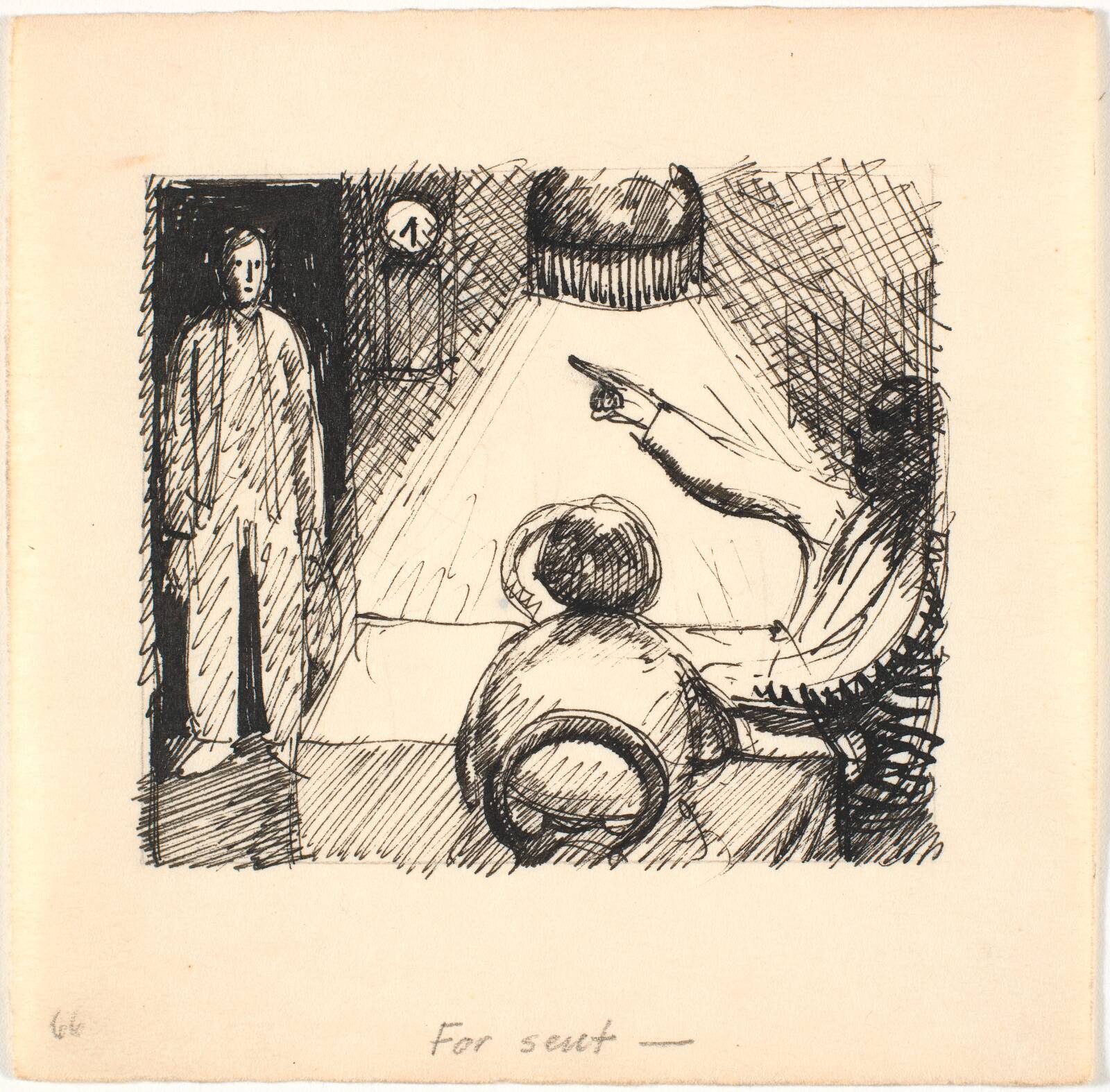 For sent -, Palle Nielsen, 1949