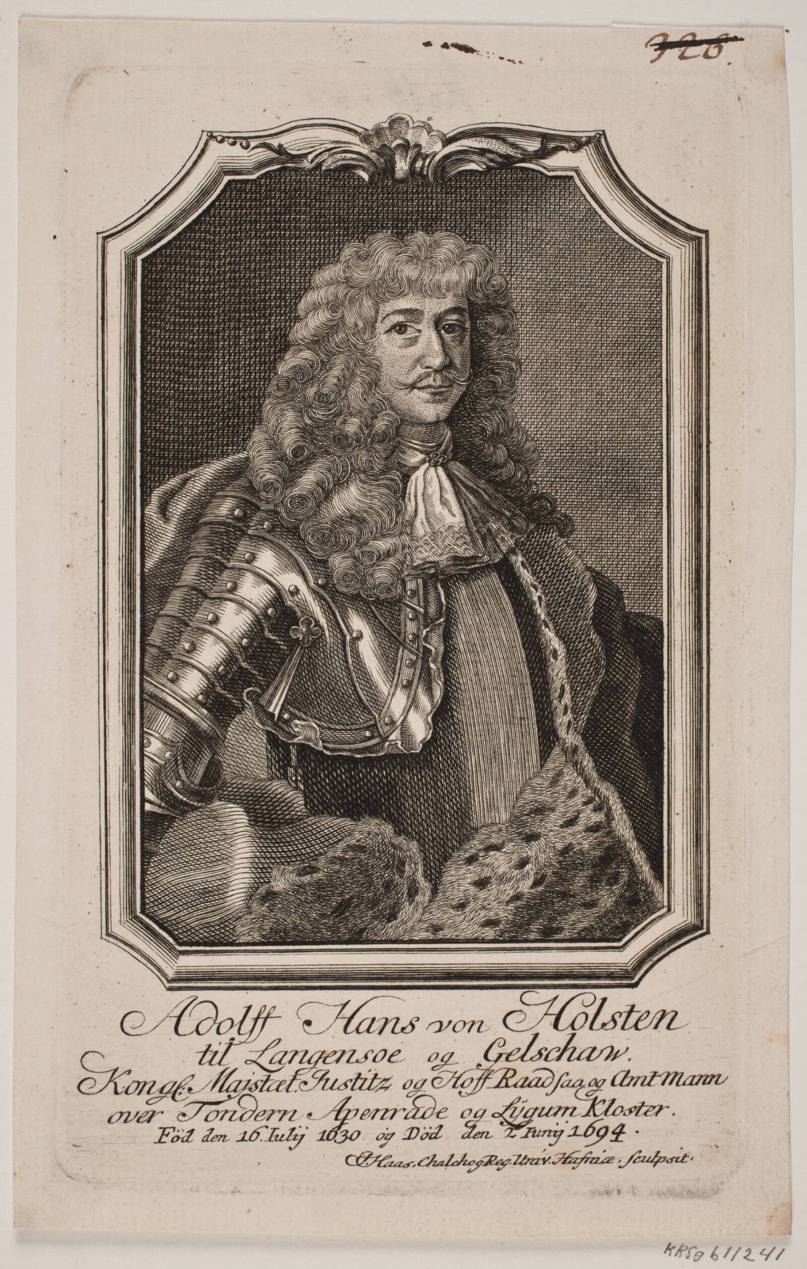 Adolph Hans von Holsten, Jonas Haas, 1720-1775