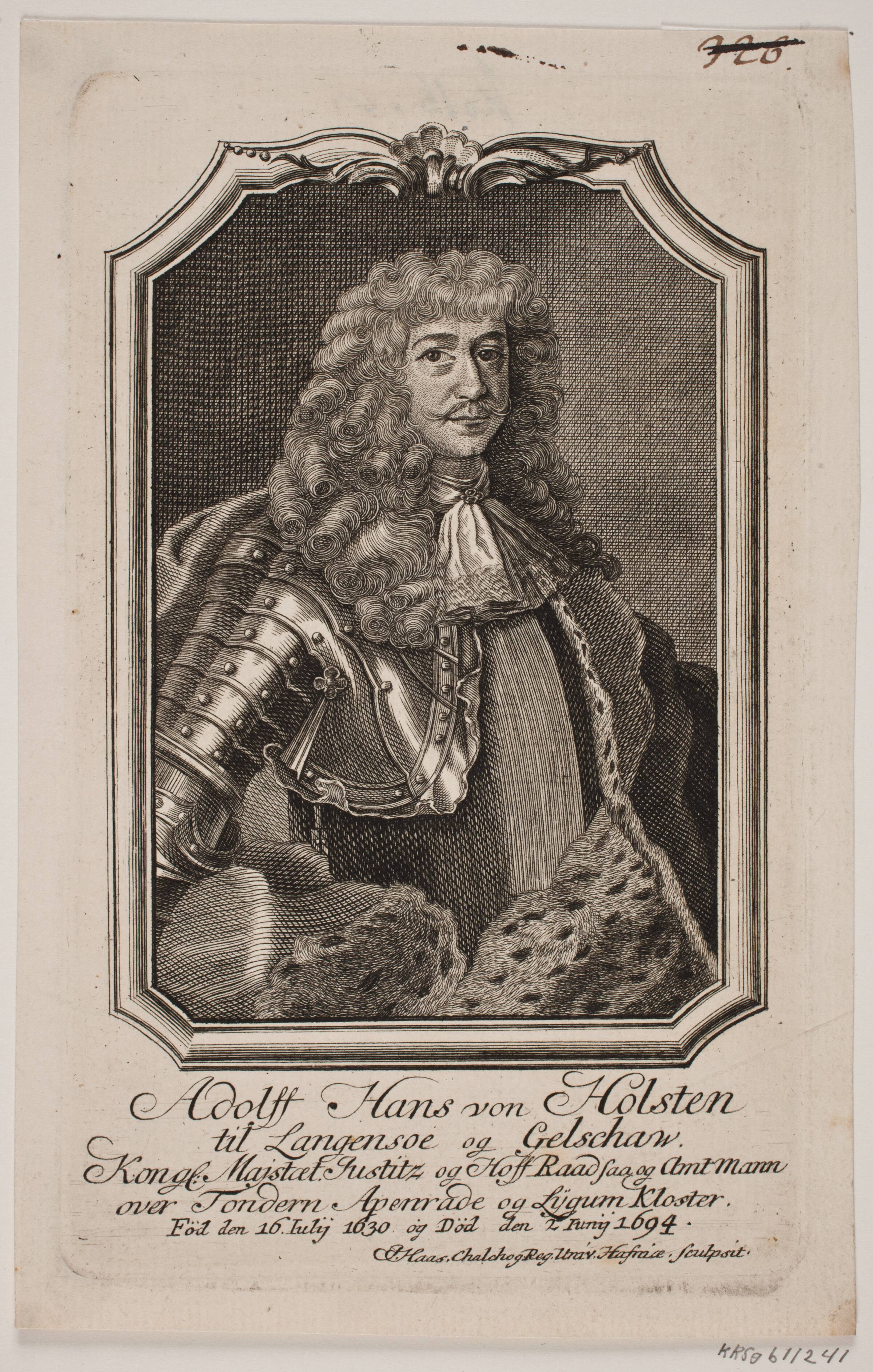 Adolph Hans von Holsten, Jonas Haas, 1720-1775