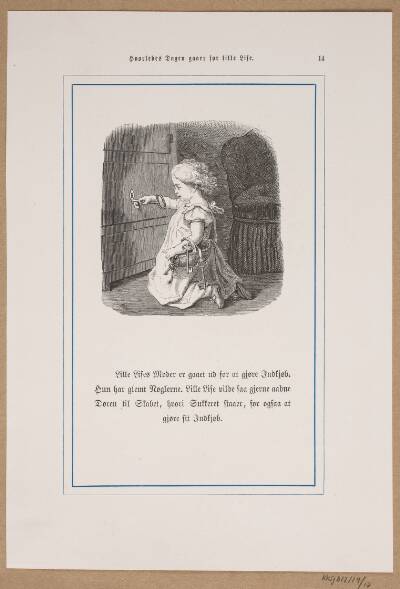 Illustration til "Hvorledes Dagen gaaer for Lille Lise"