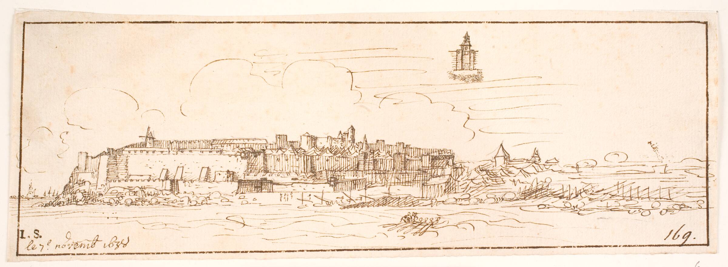 Blaye, ved Garonnefloden, Herman van der Hem, 1638
