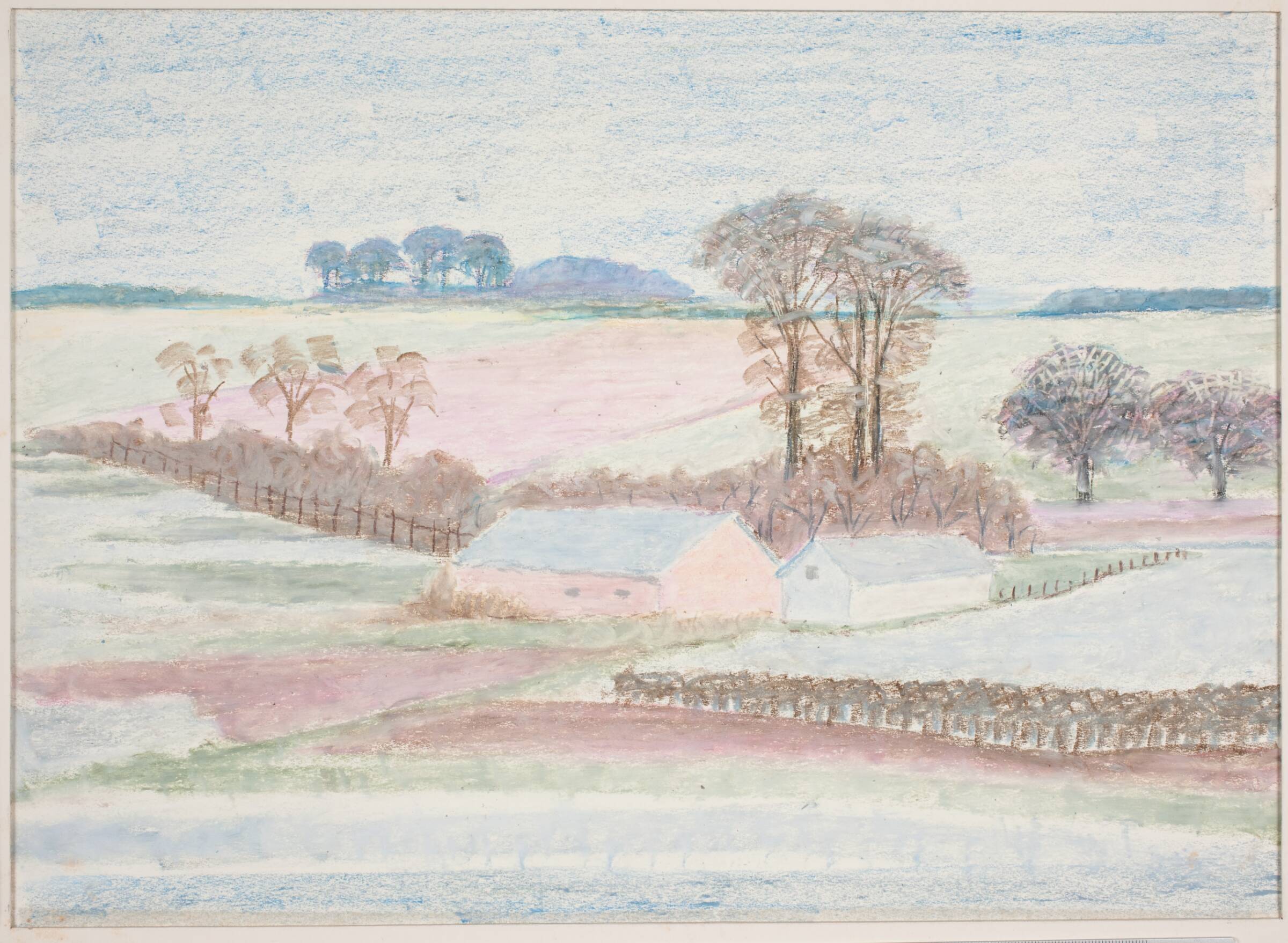 Landskab med en bondegård, Henrik Starcke, 1899-1973