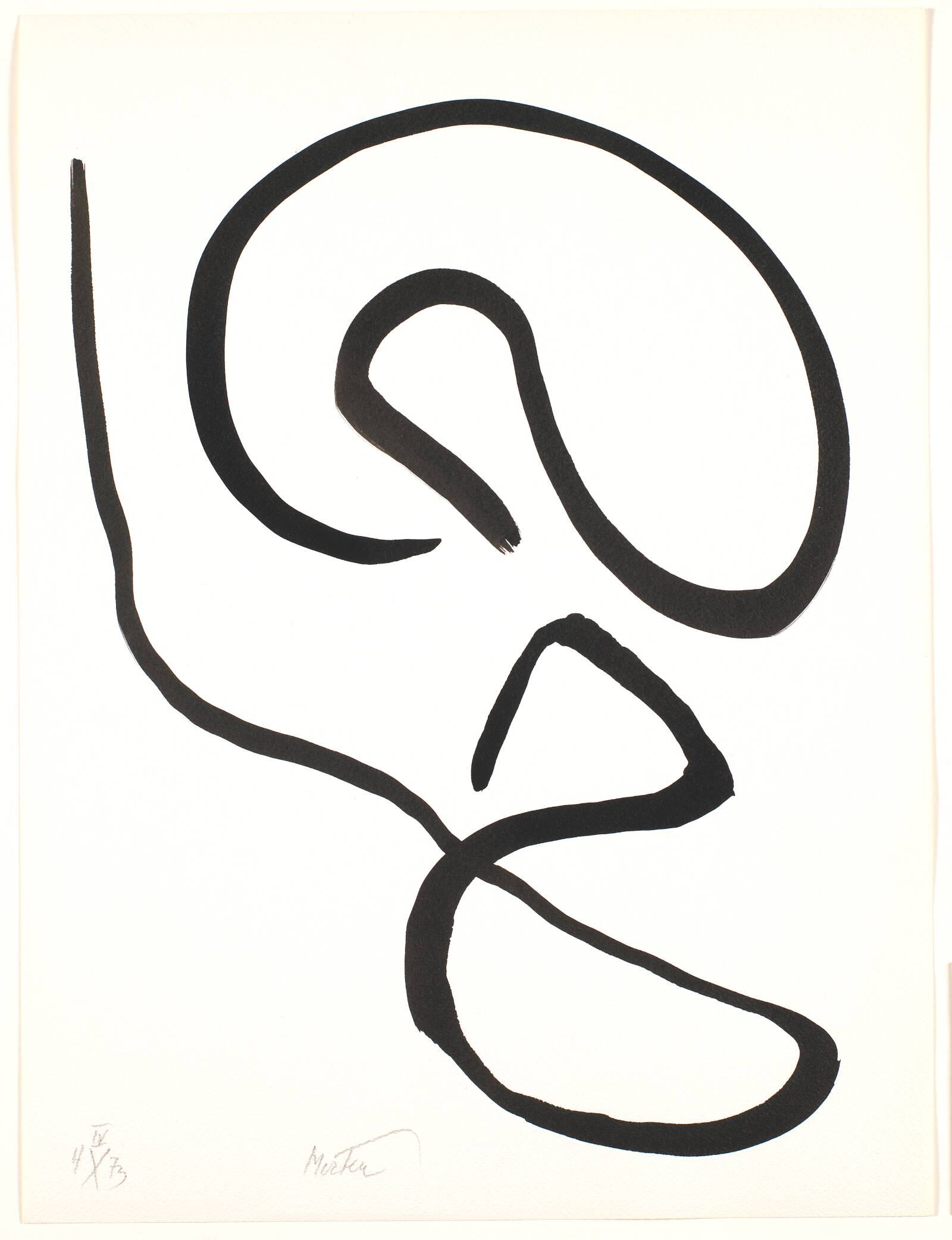 Penseltegn, Richard Mortensen, 1973