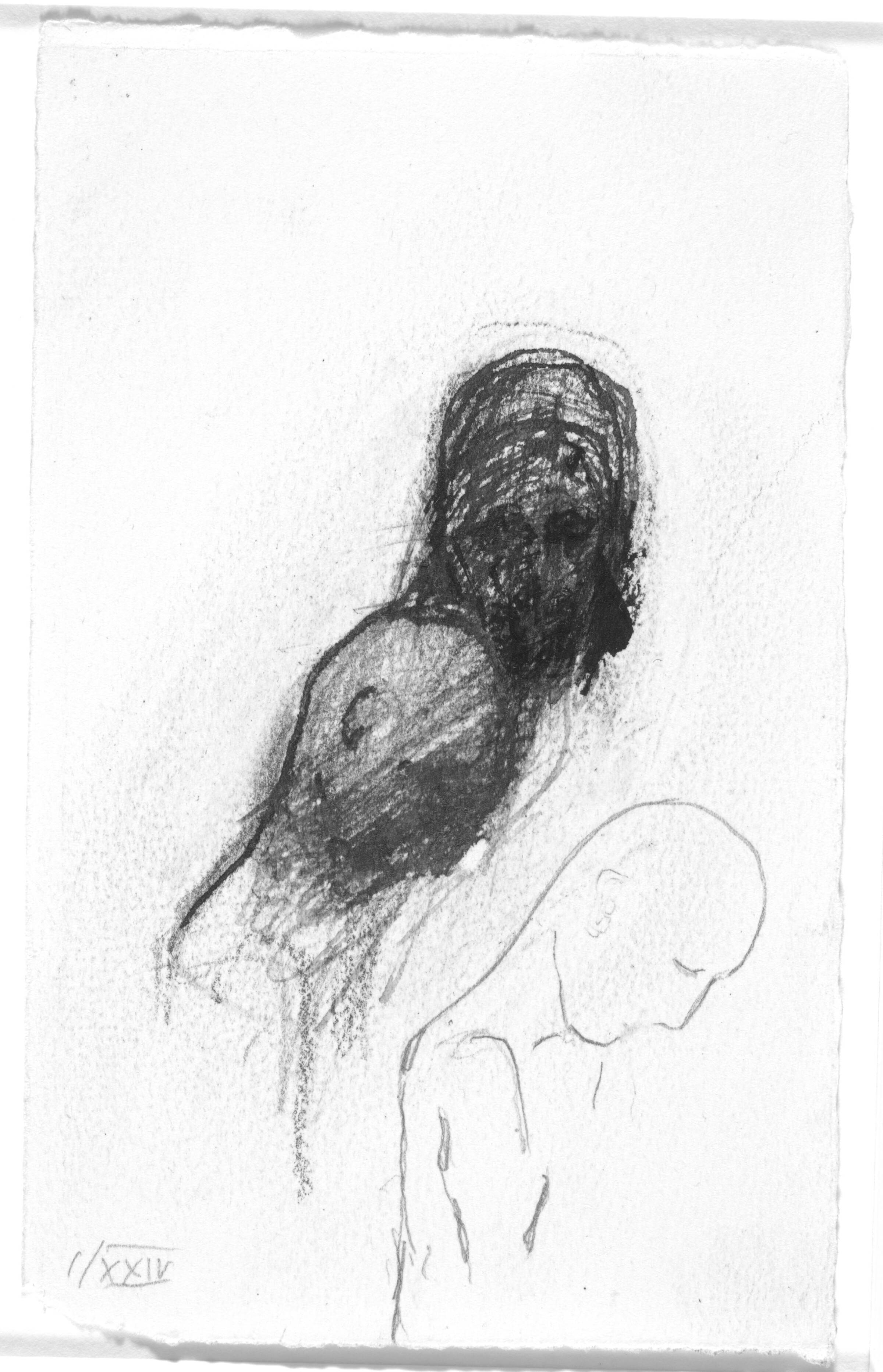 Skitse til fireogtyvende sang i Homers Odyssé, Peter Brandes, 2001-2002