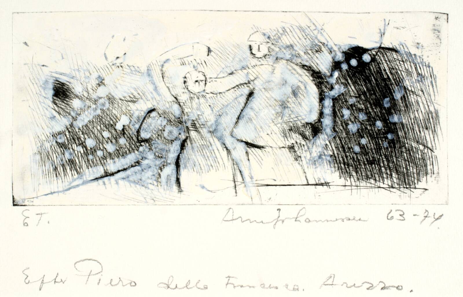 To kæmpende krigere, Arne Johannessen, 1963