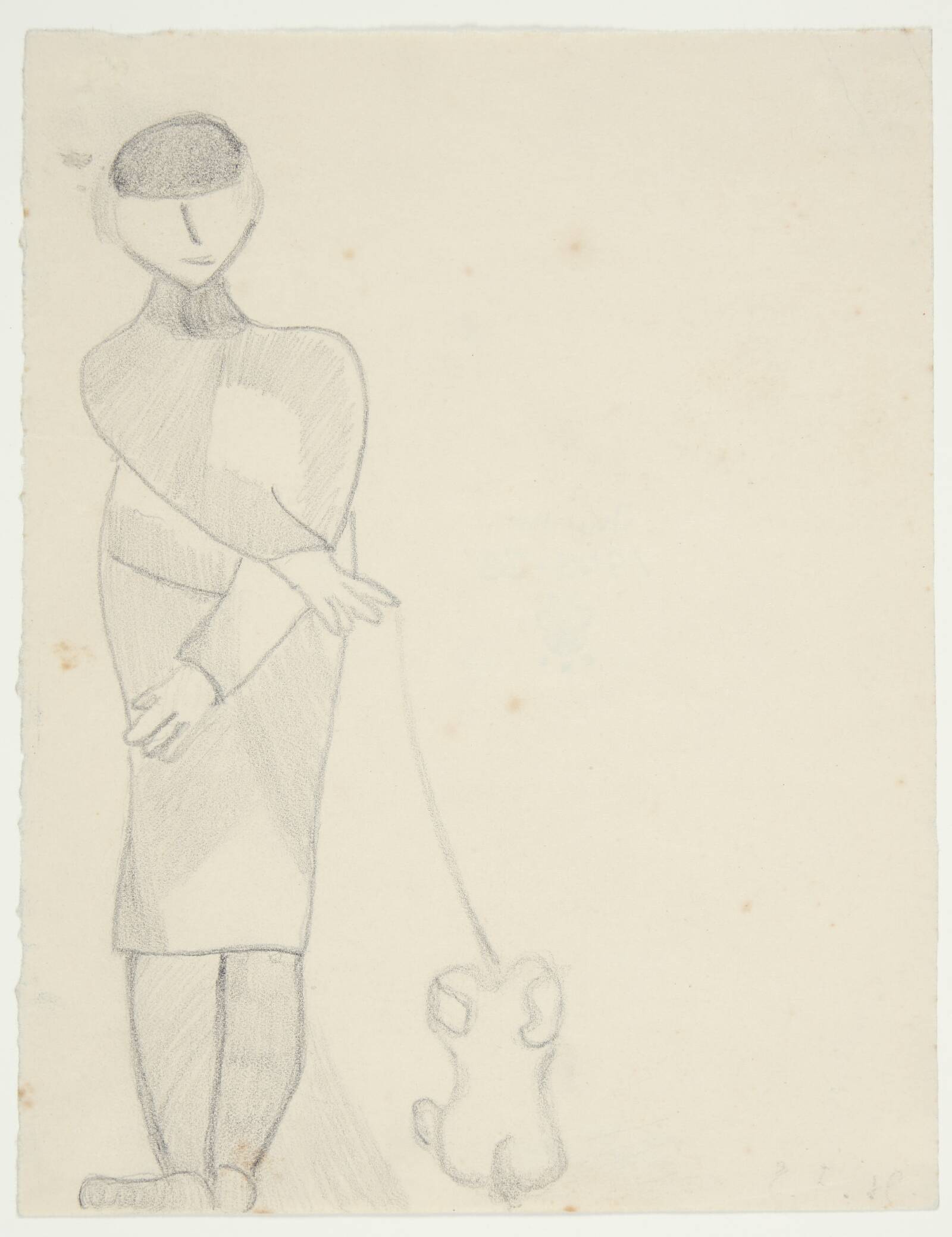 Dame med hund, Else Fischer-Hansen, 1934-1935