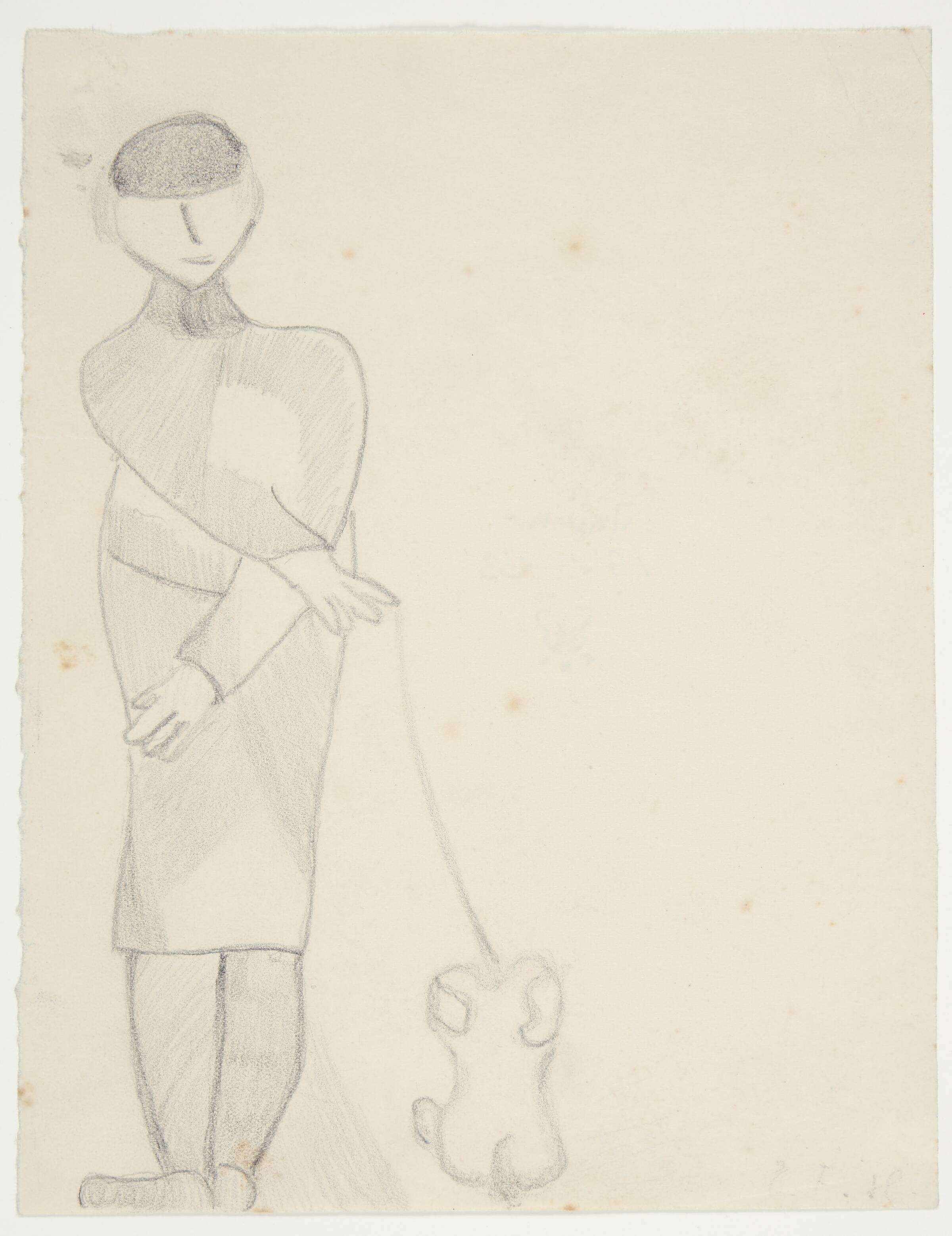 Dame med hund, Else Fischer-Hansen, 1934-1935