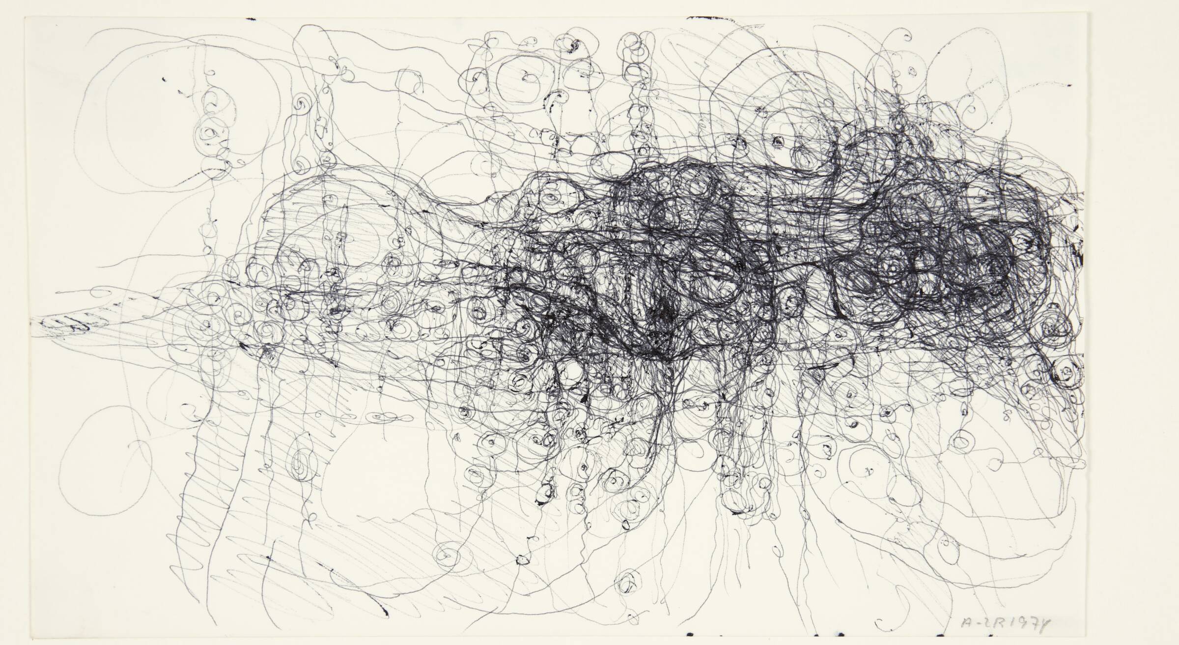 Tegning, Anne-Lise Rathsach, 1974