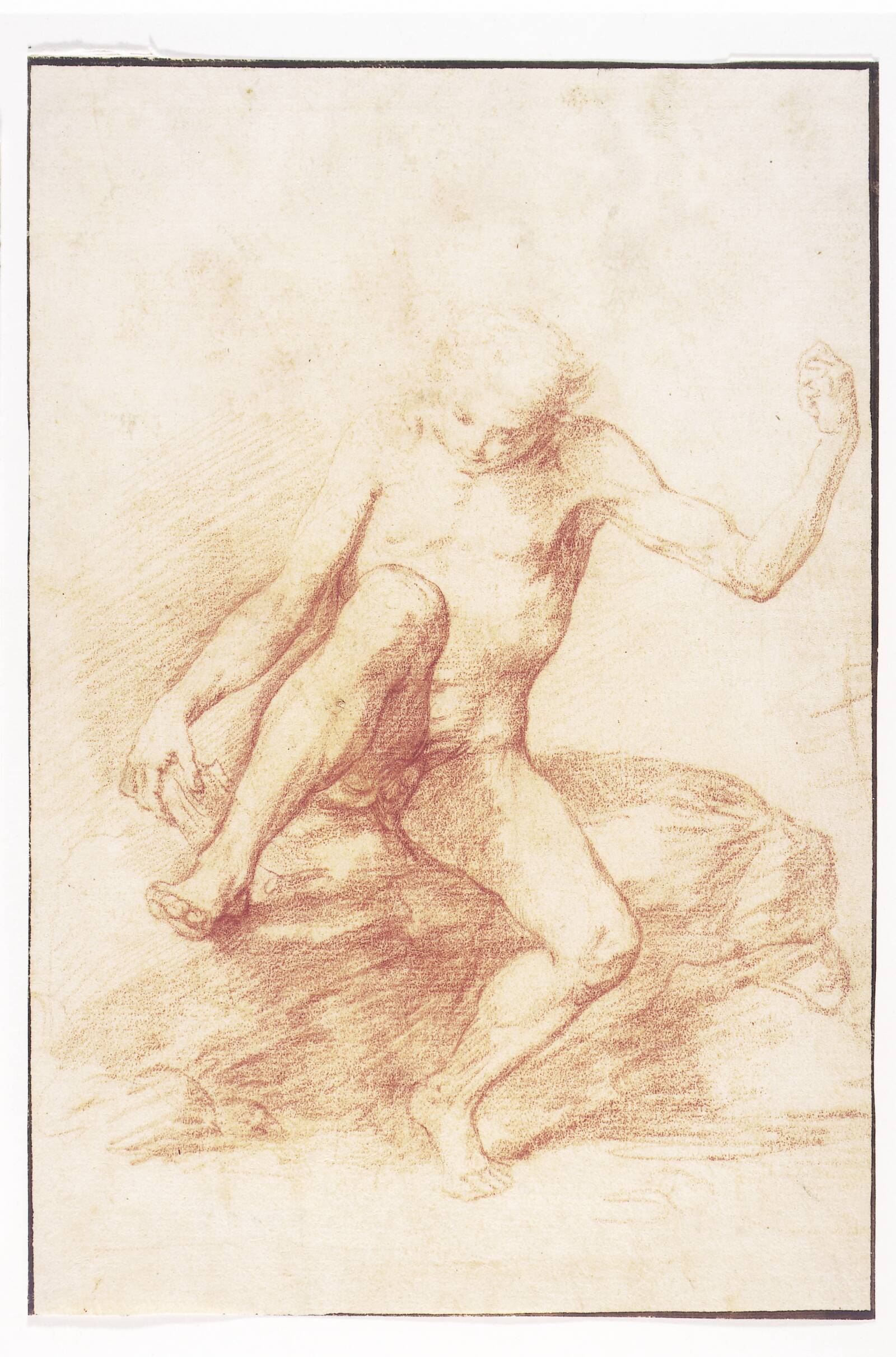 Siddende nøgen dreng, Giuseppe Ribera, 1591-1652
