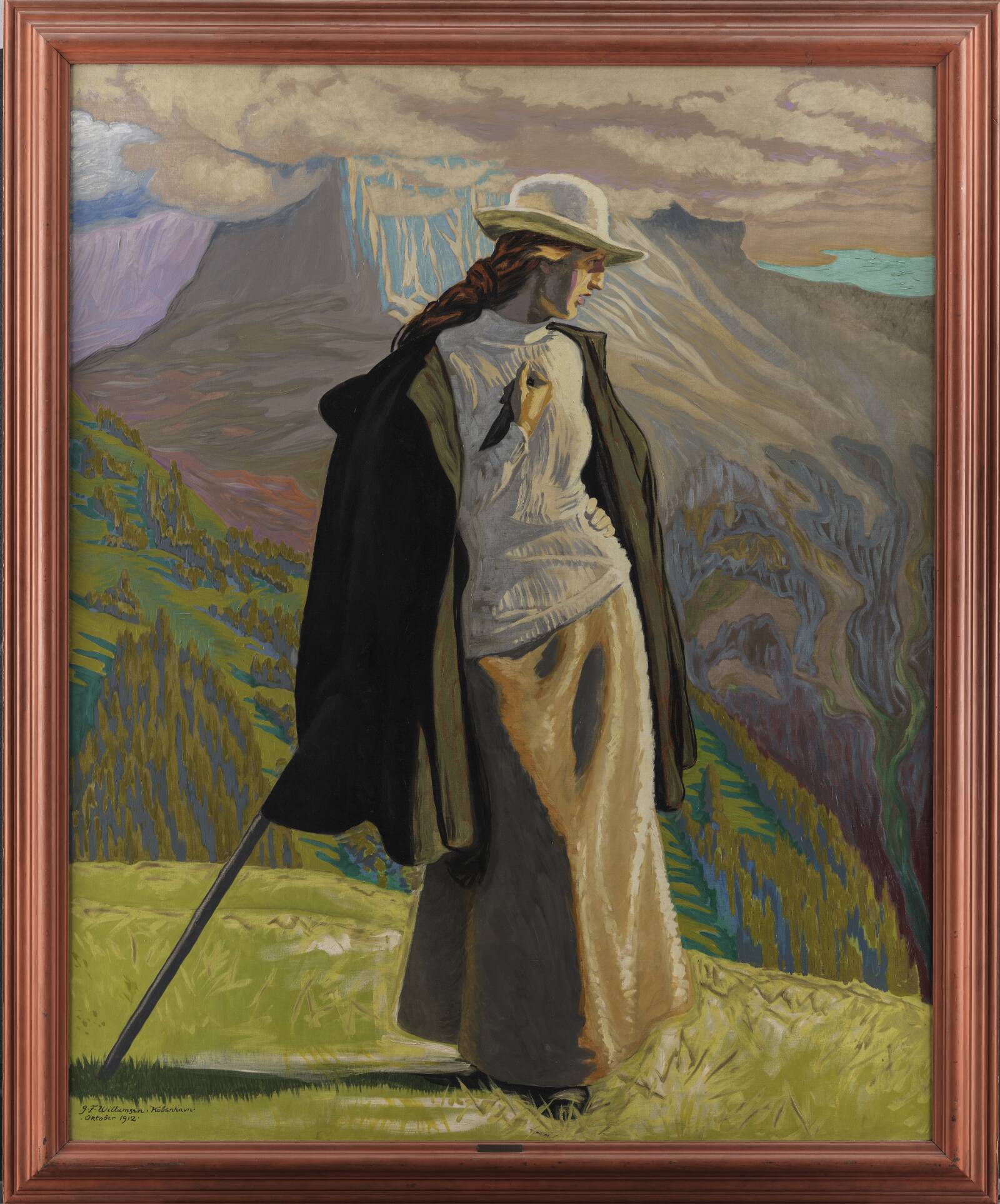 En bjergbestigerske, J.F. Willumsen, 1912