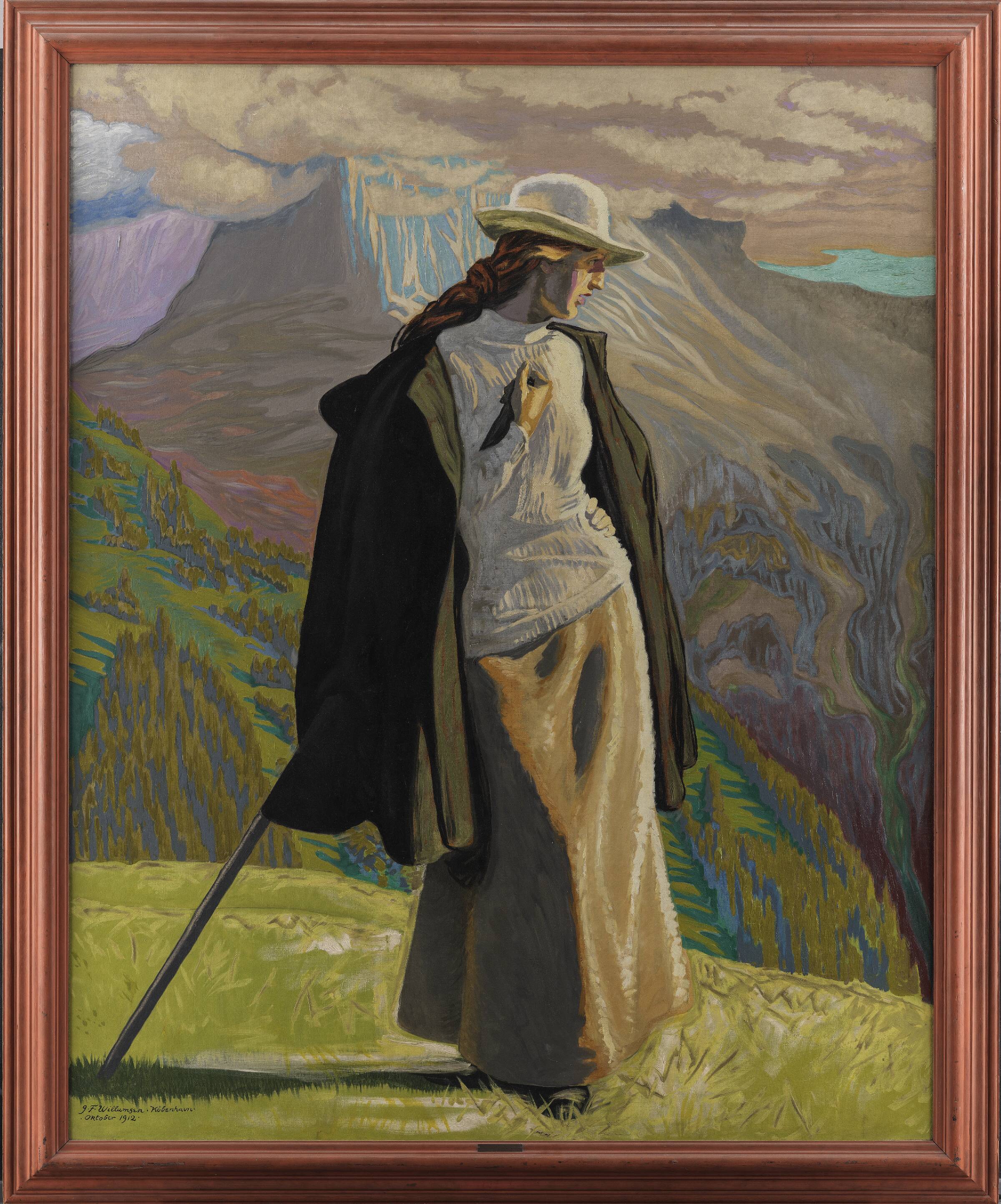 En bjergbestigerske, J.F. Willumsen, 1912