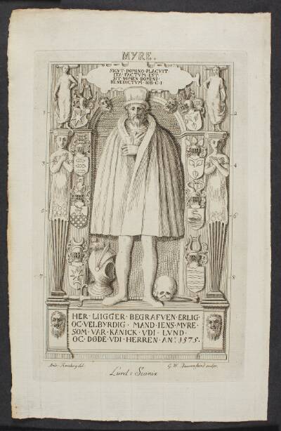 Jens Myres gravsten