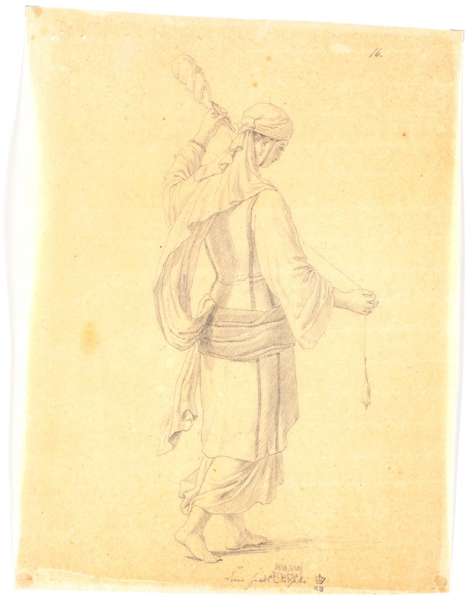 Kone fra Delphi, Martinus Rørbye, 1835