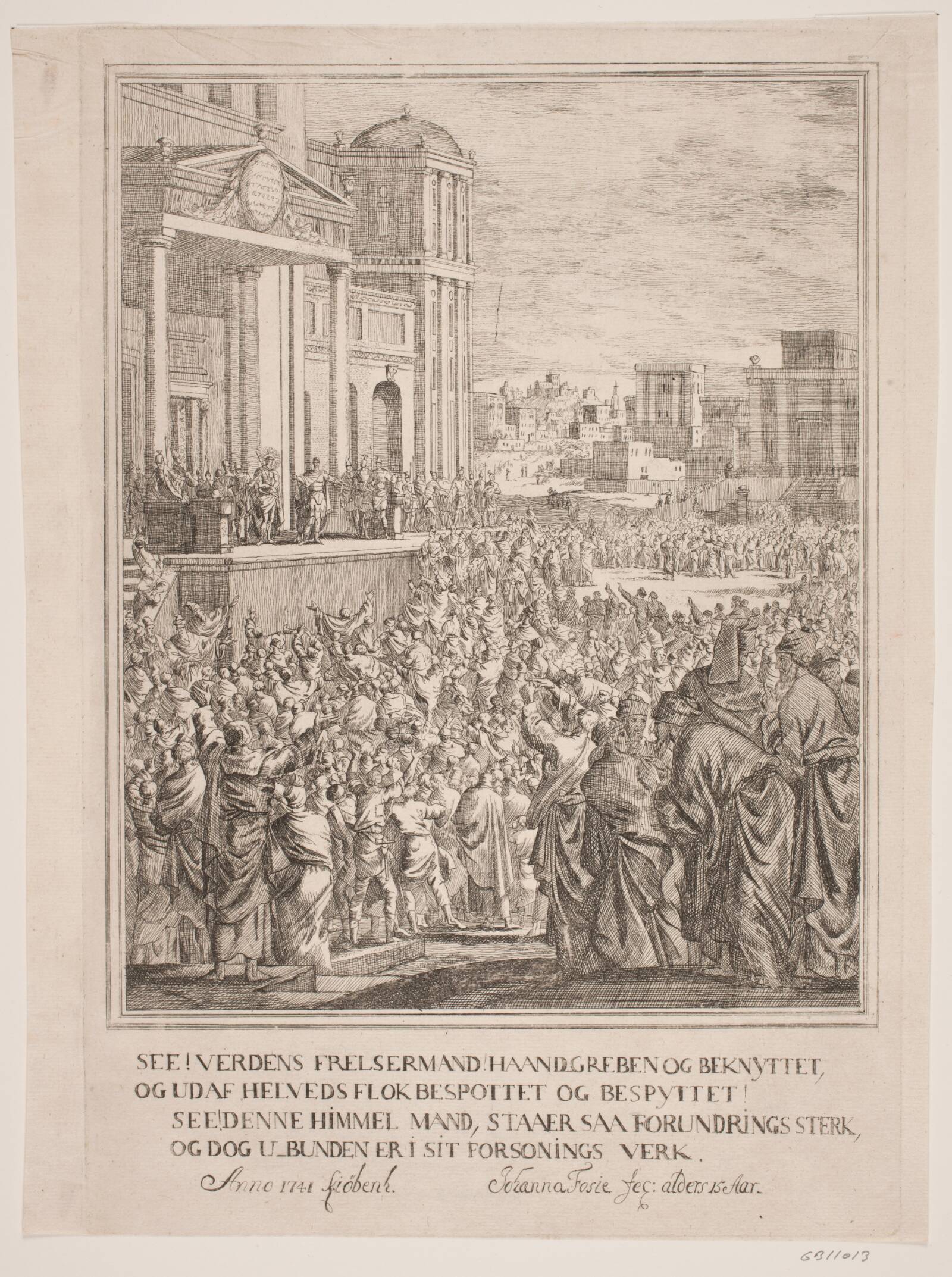 Christi bespottelse, Johanna Fosie, 1741