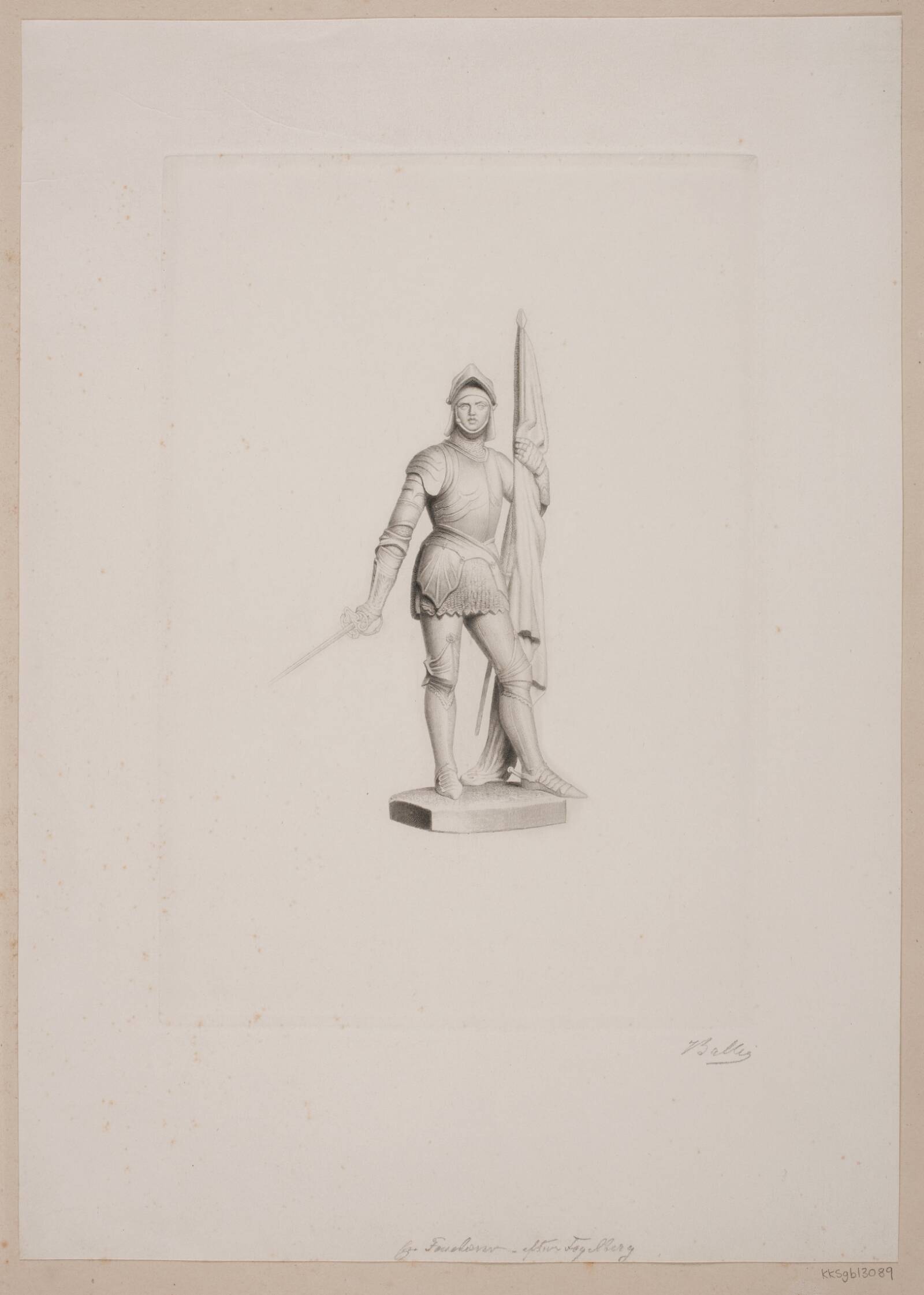 En fanebærer, Joel Ballin, 1822-1885