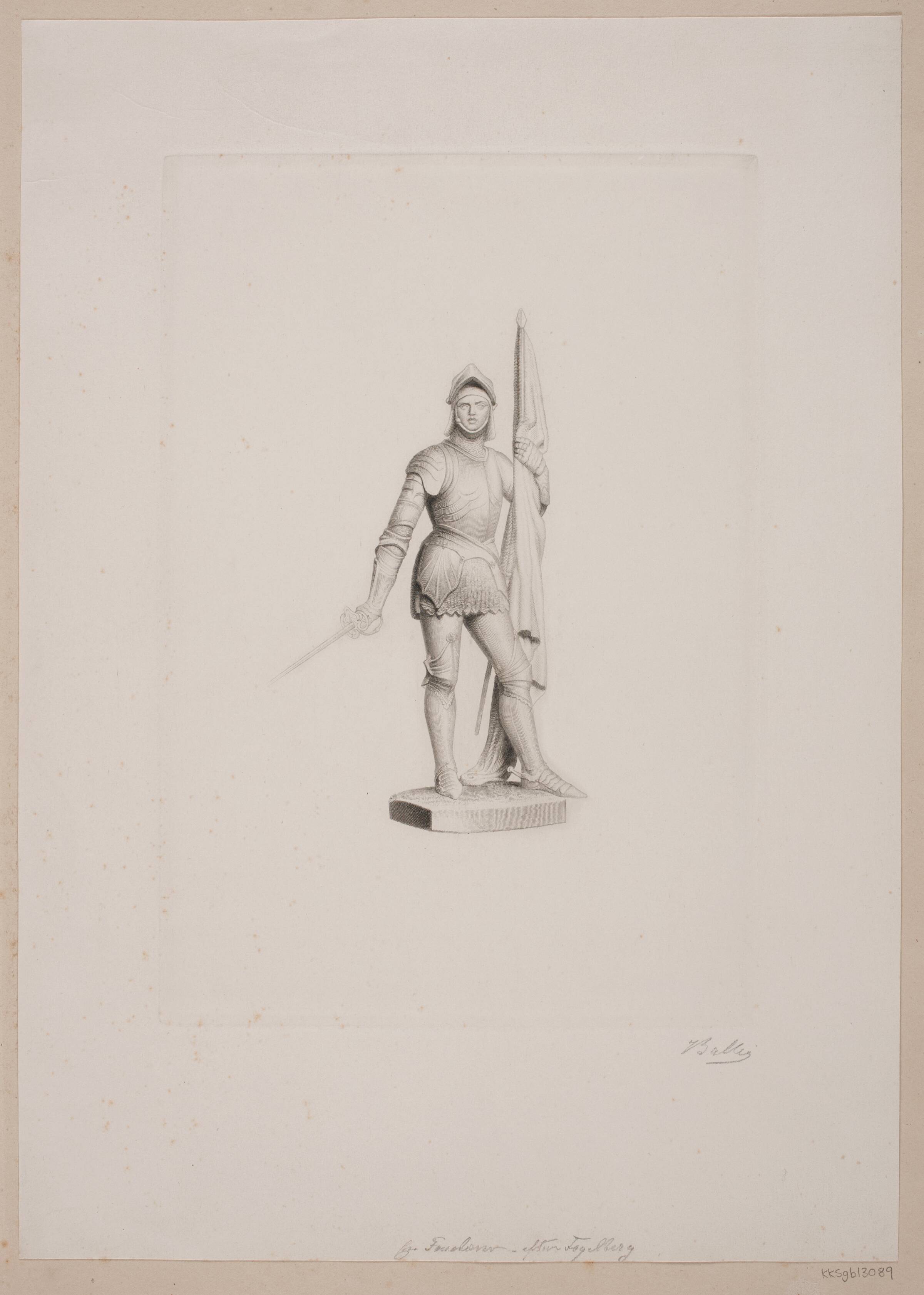 En fanebærer, Joel Ballin, 1822-1885