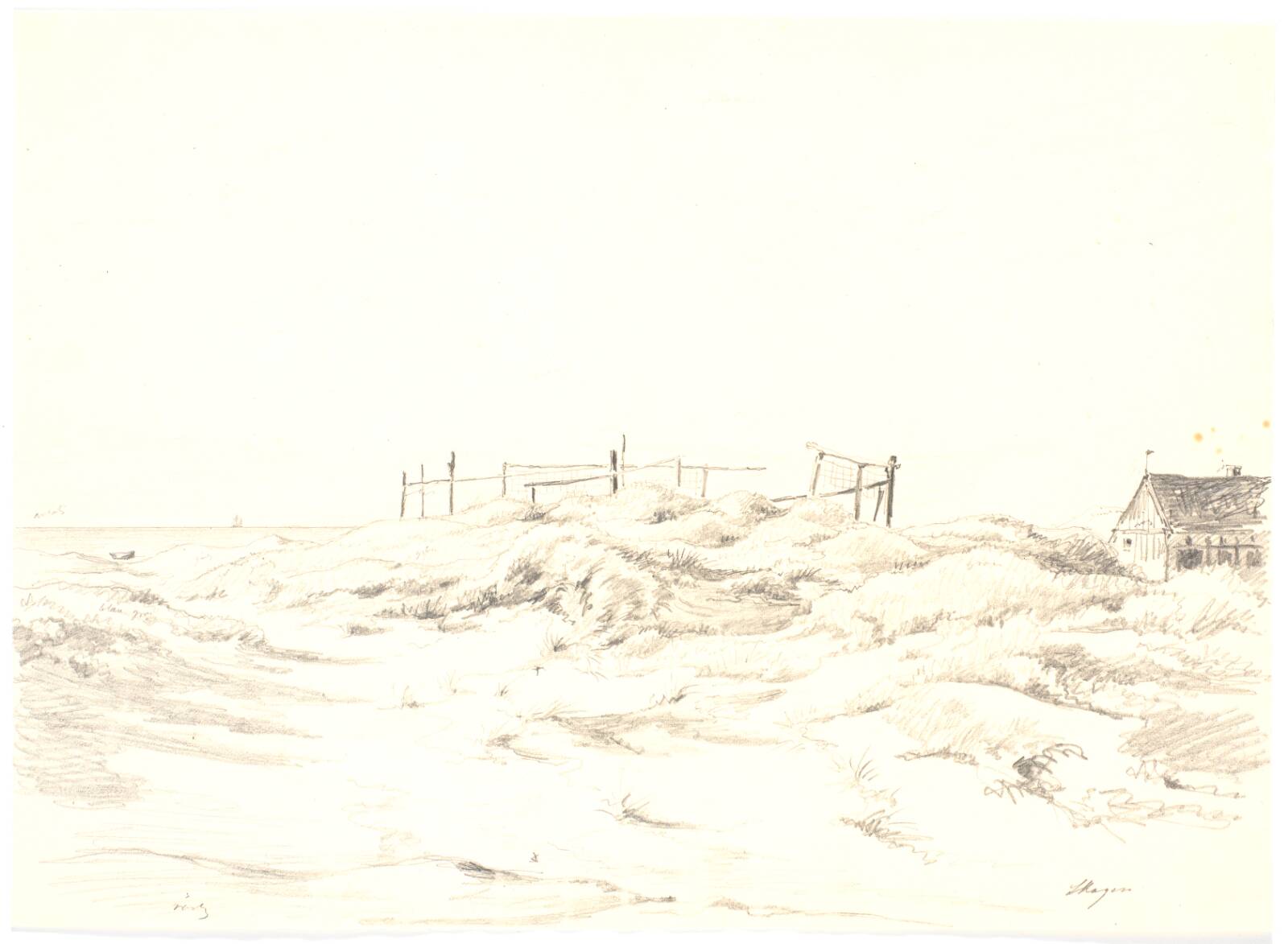 Klitlandskab, Skagen, Martinus Rørbye, 1847
