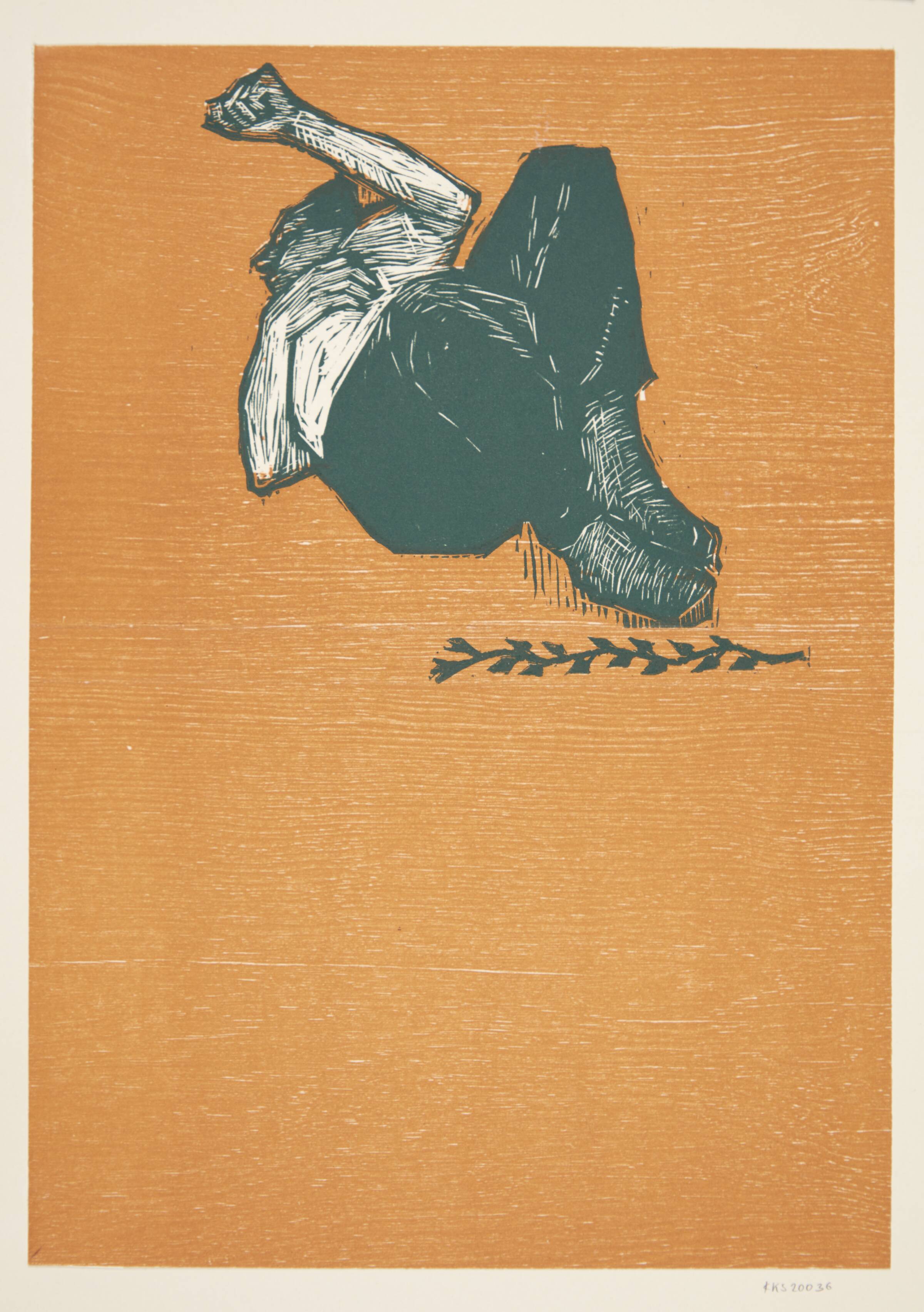 Prøvetryk af omslag til Hans Lyngby Jepsen, "Håbet", 1953, Jane Muus, 1953