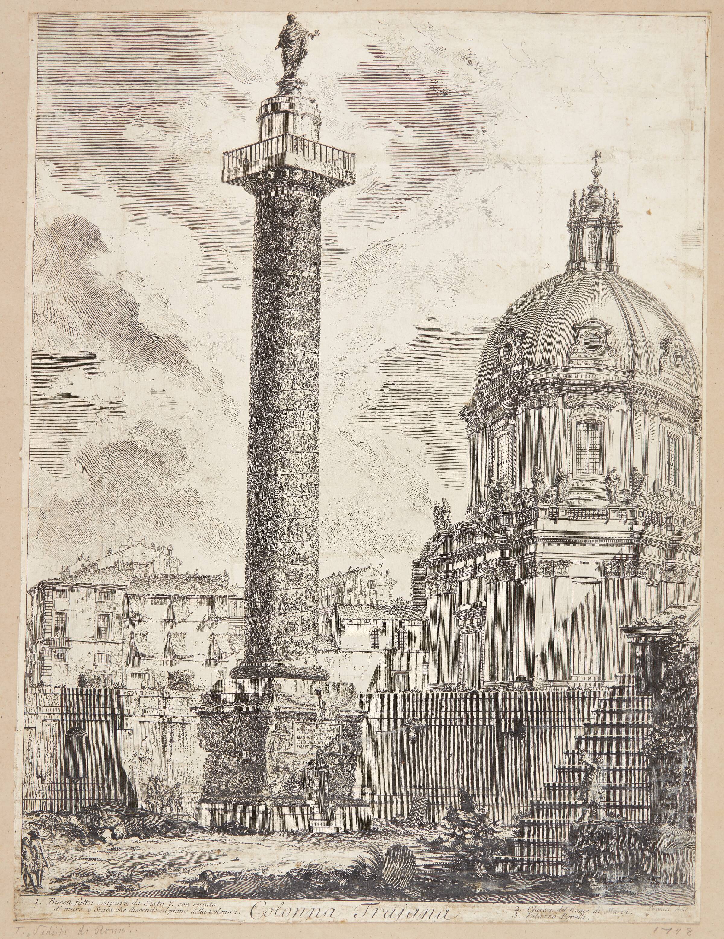 En Athenastatue, Marcus Tuscher, 1743-1751