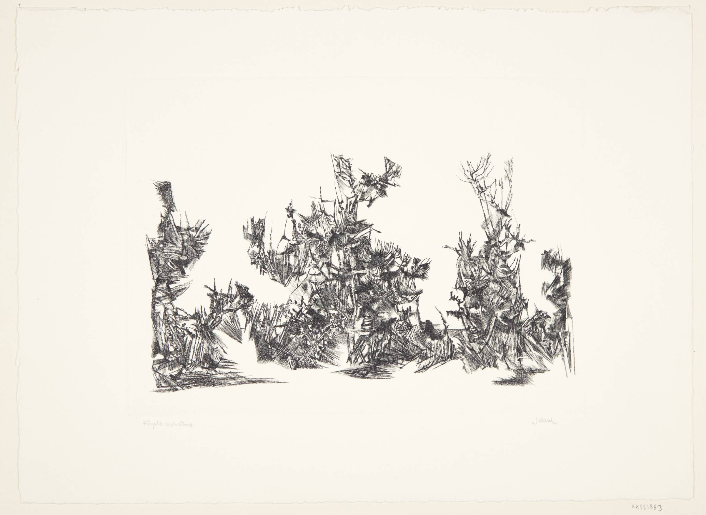 "Fågelbuskarna", Janne Dahl, 1957