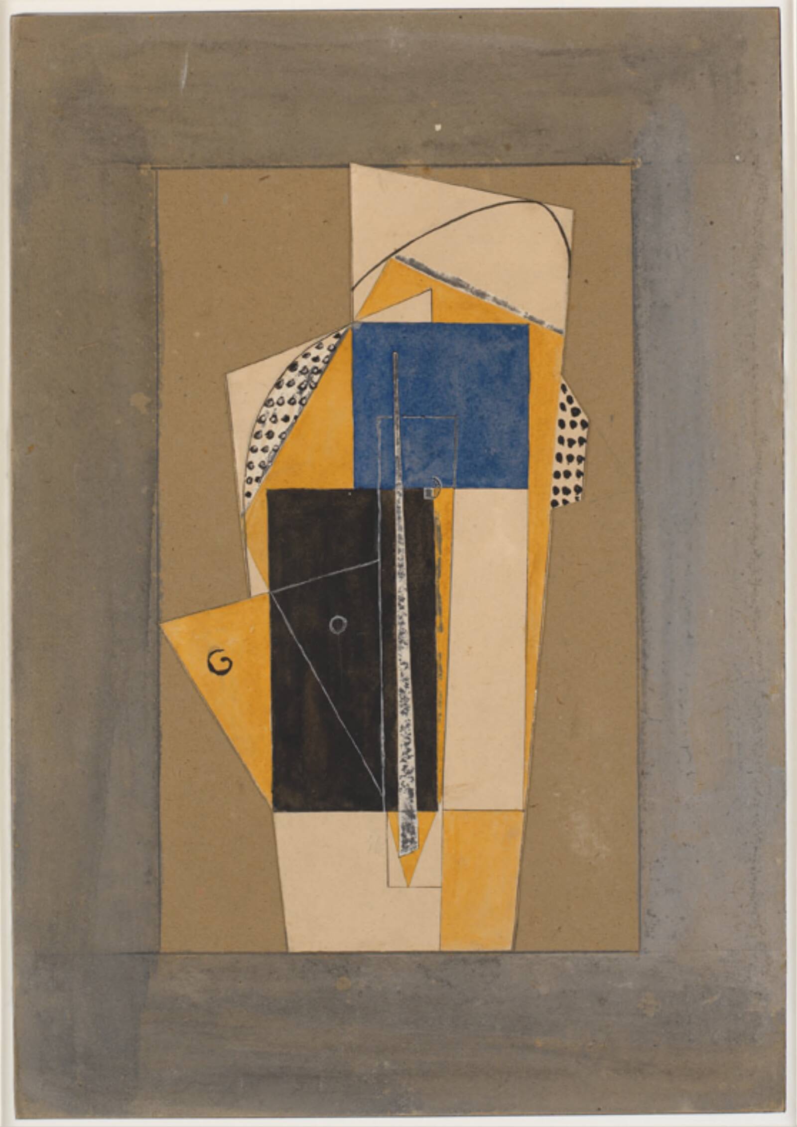 Kubistisk komposition. Hoved, Henri Laurens, 1913-1916