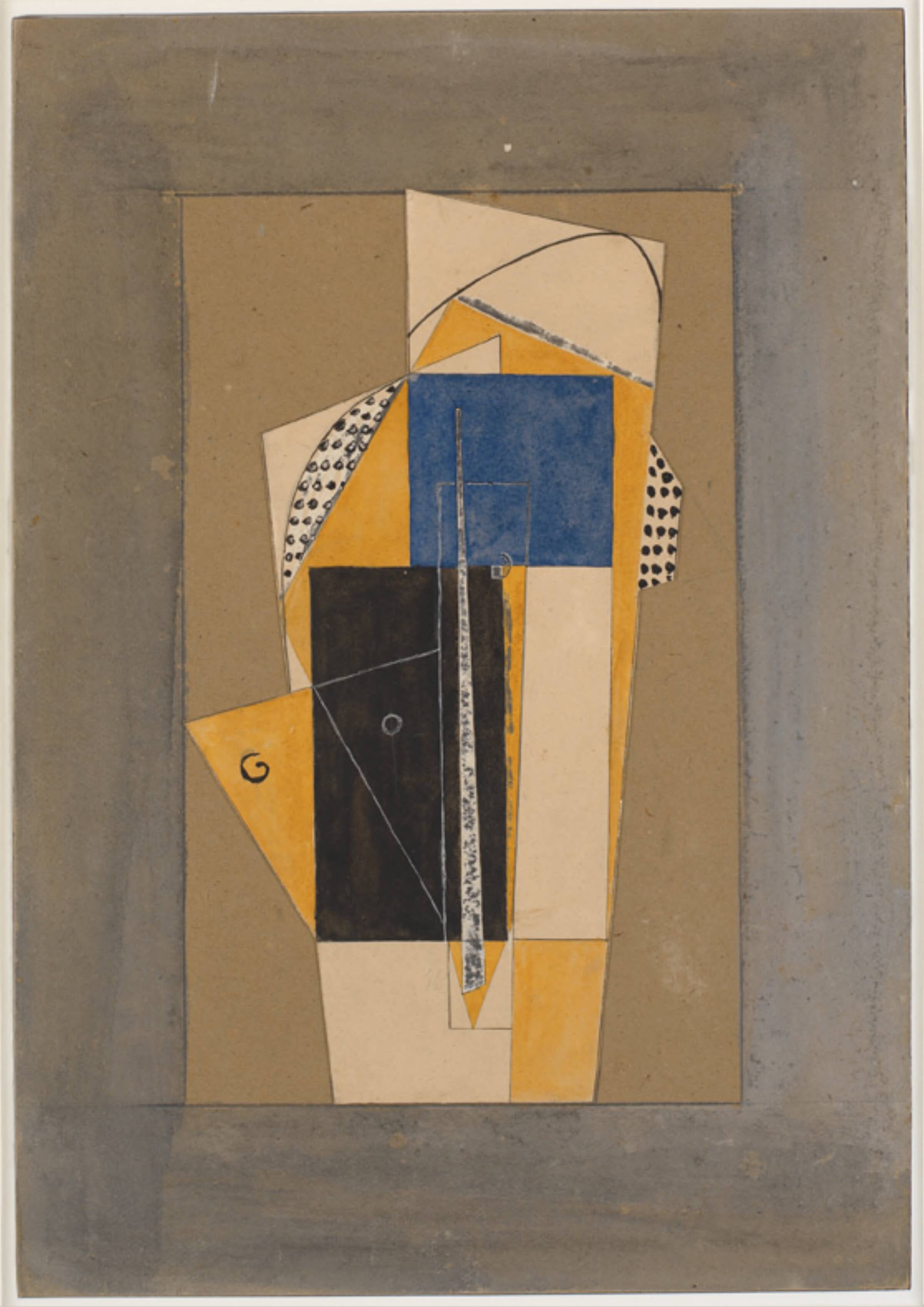 Kubistisk komposition. Hoved, Henri Laurens, 1913-1916