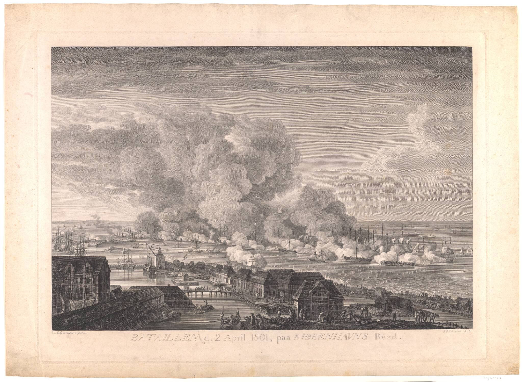Slaget på Reden d. 2. april 1801, 1802 – 1805, J.F. Clemens, C.A. Lorentzen | SMK