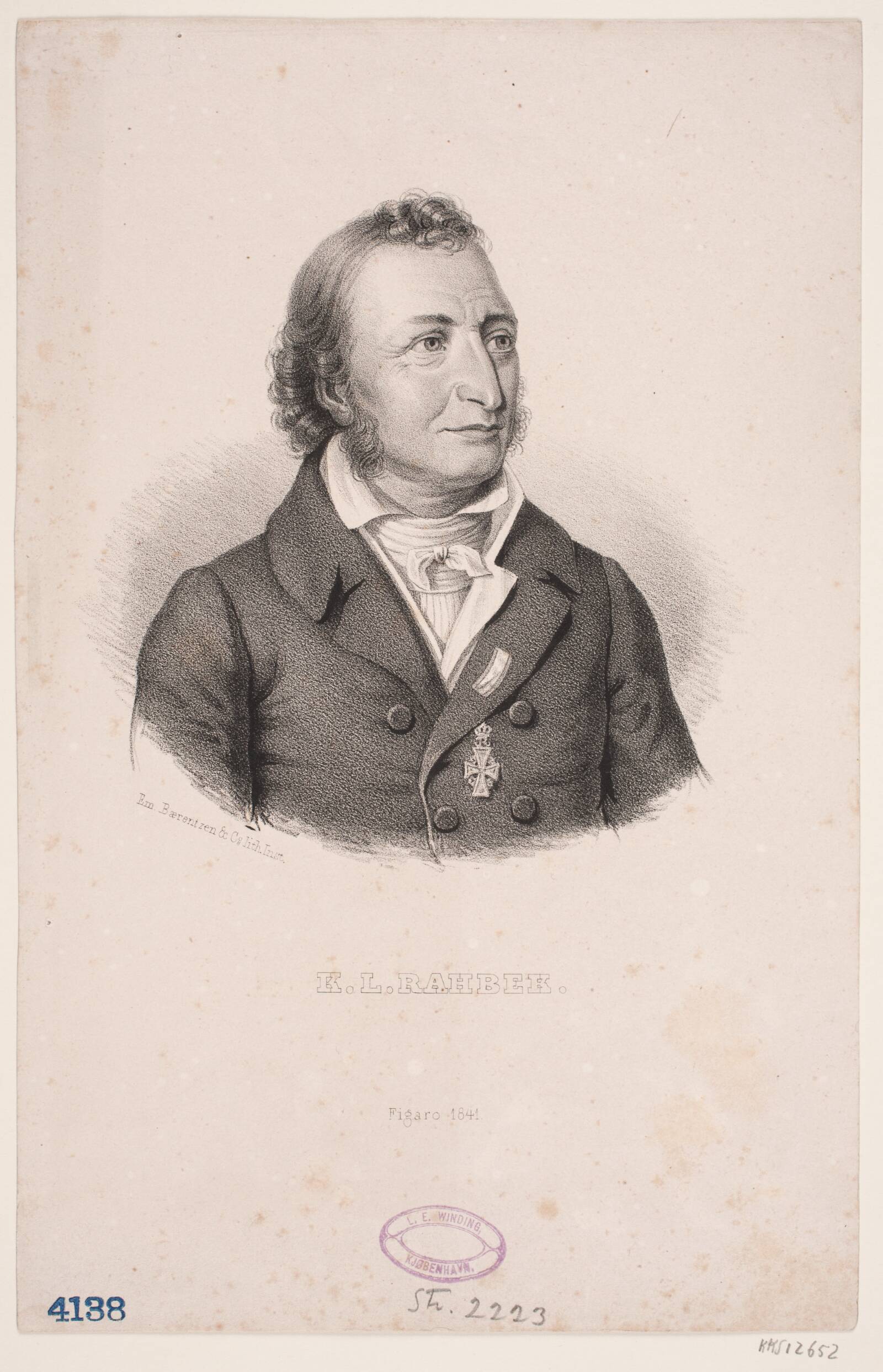 K. L. Rahbek, Ubekendt, 1841