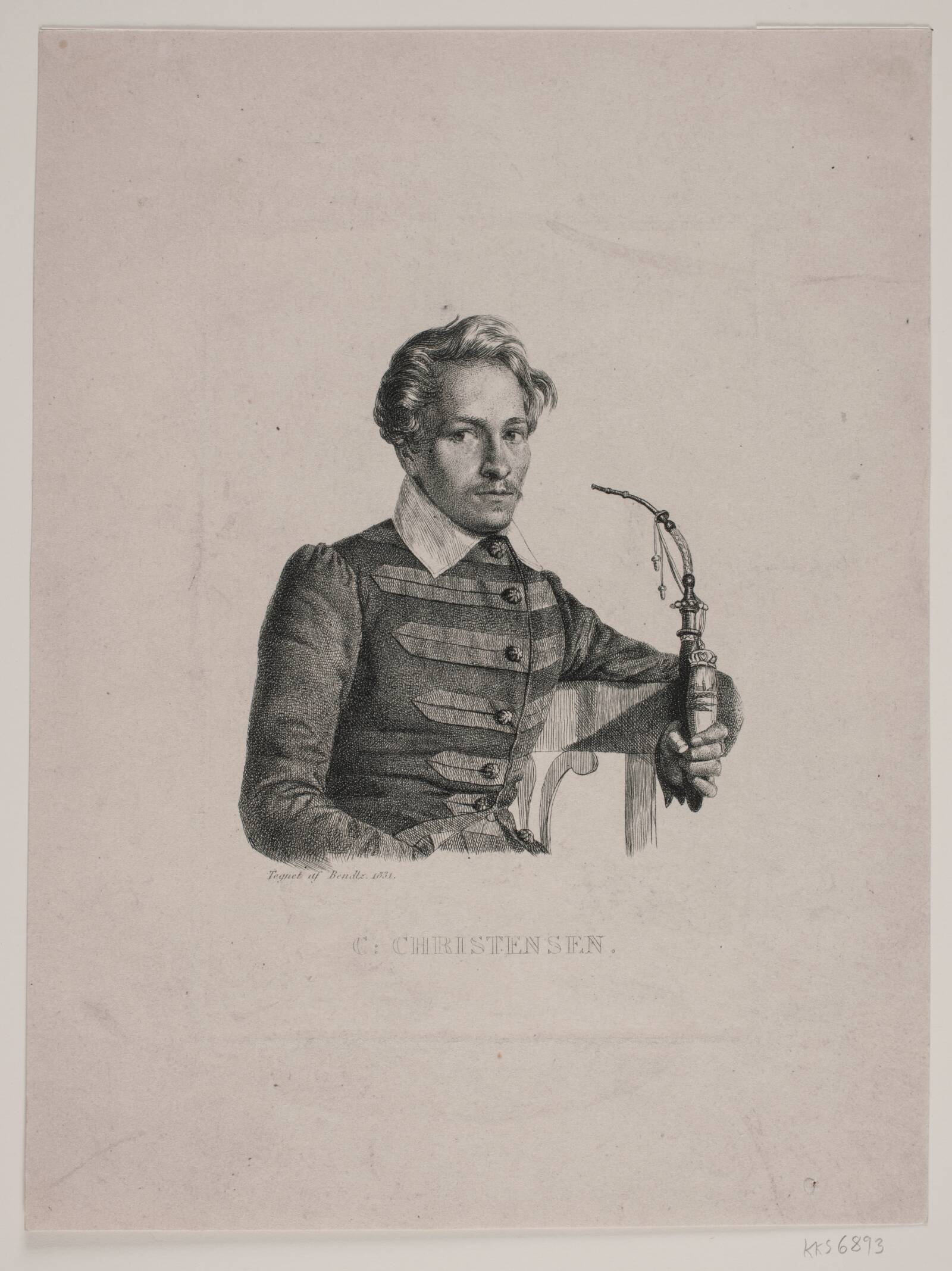 Christen Christensen. Medaljør, Caroline Behrend, 1824-1864