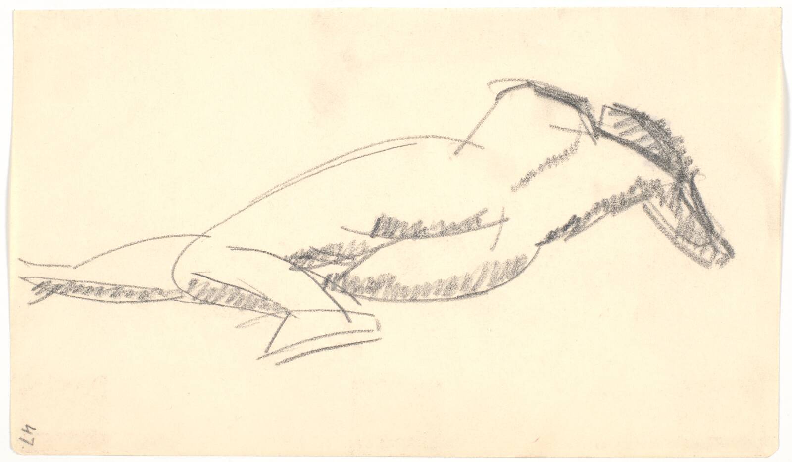Liggende model, Isakson, Karl, 1914-1915