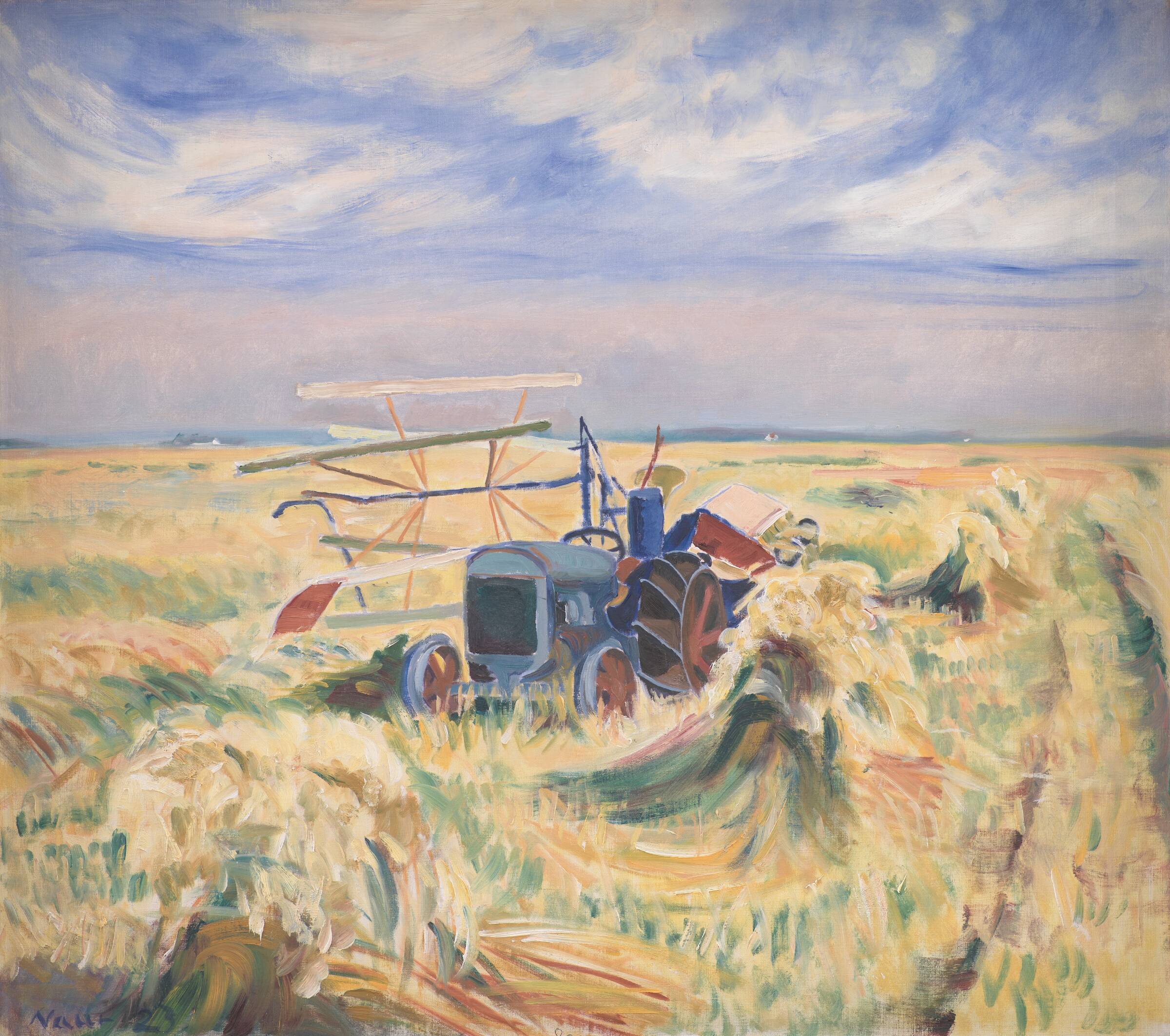 En traktor i middagshvil, Albert Naur, 1923