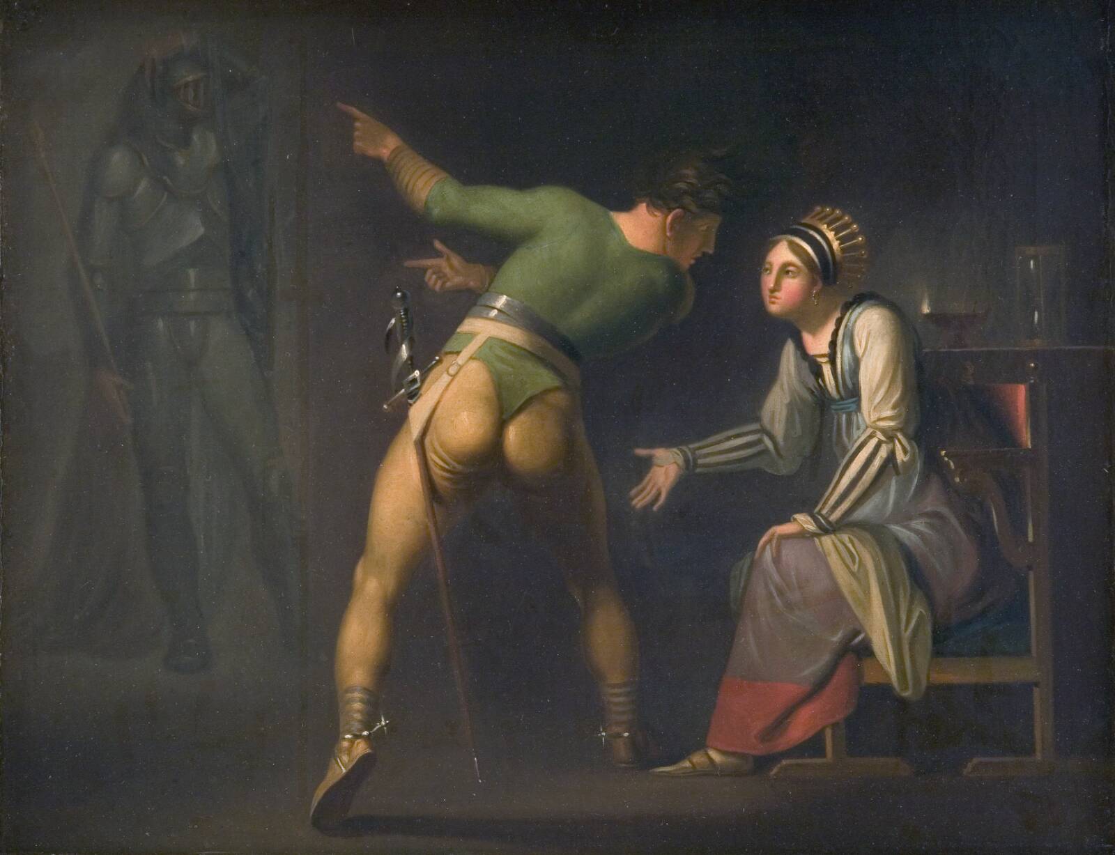 Hamlet hos sin moder, Nicolai Abildgaard, 1776-1779