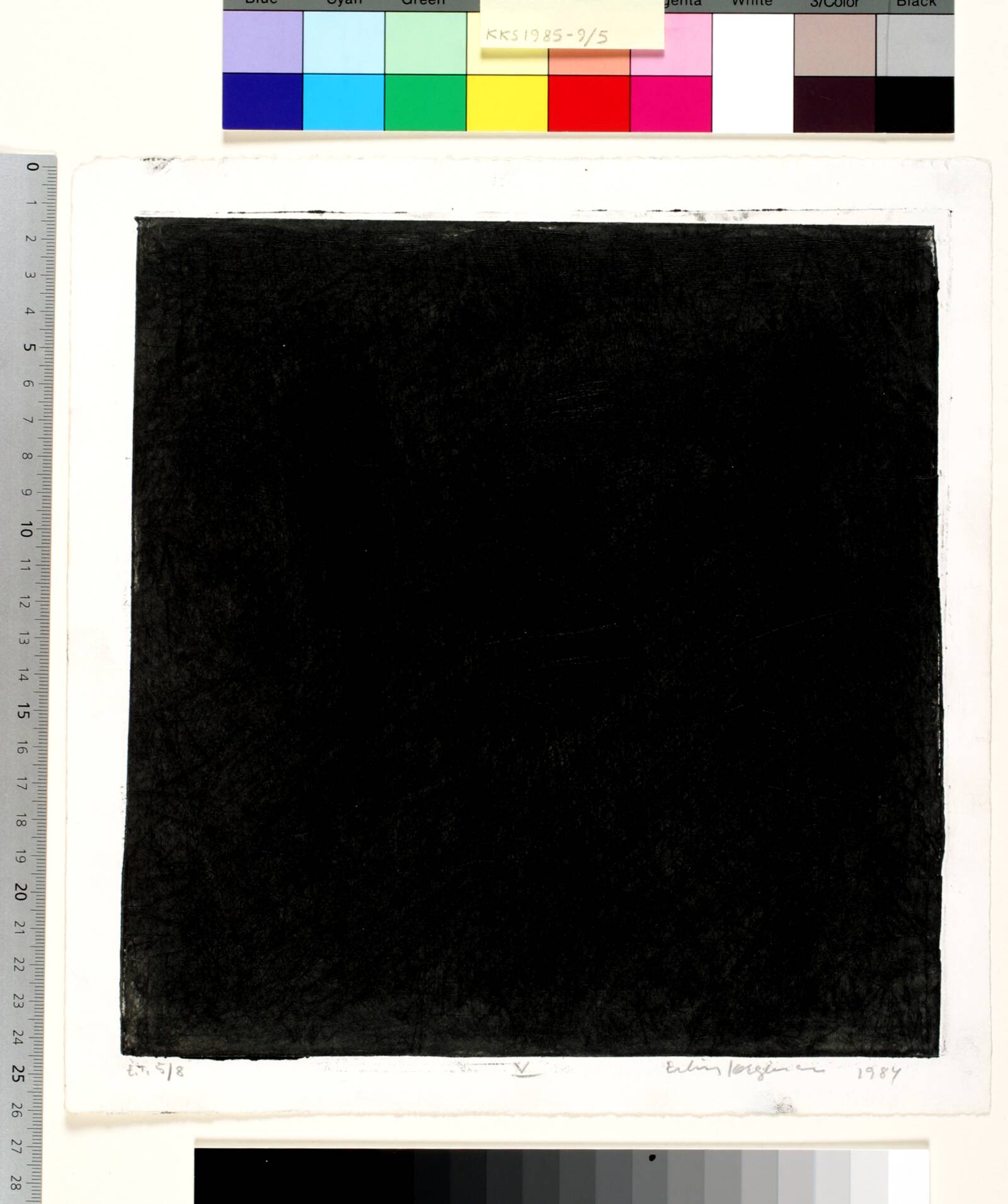 Dagbogsblad V, Erling Jørgensen, 1984
