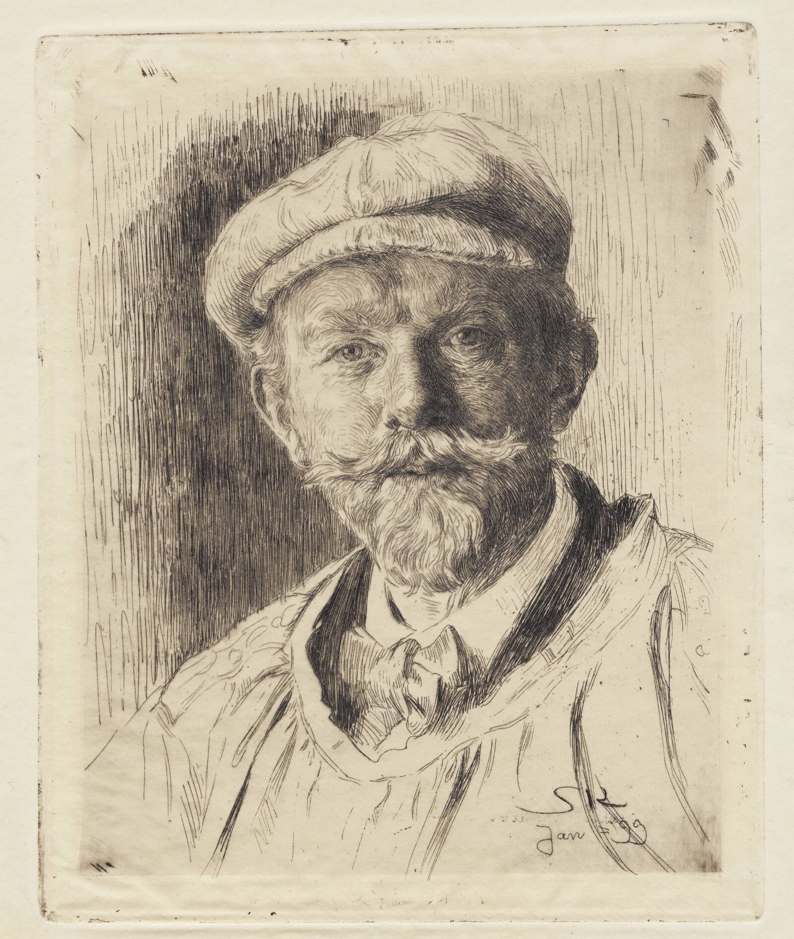 Selvportræt, P.S. Krøyer, 1899