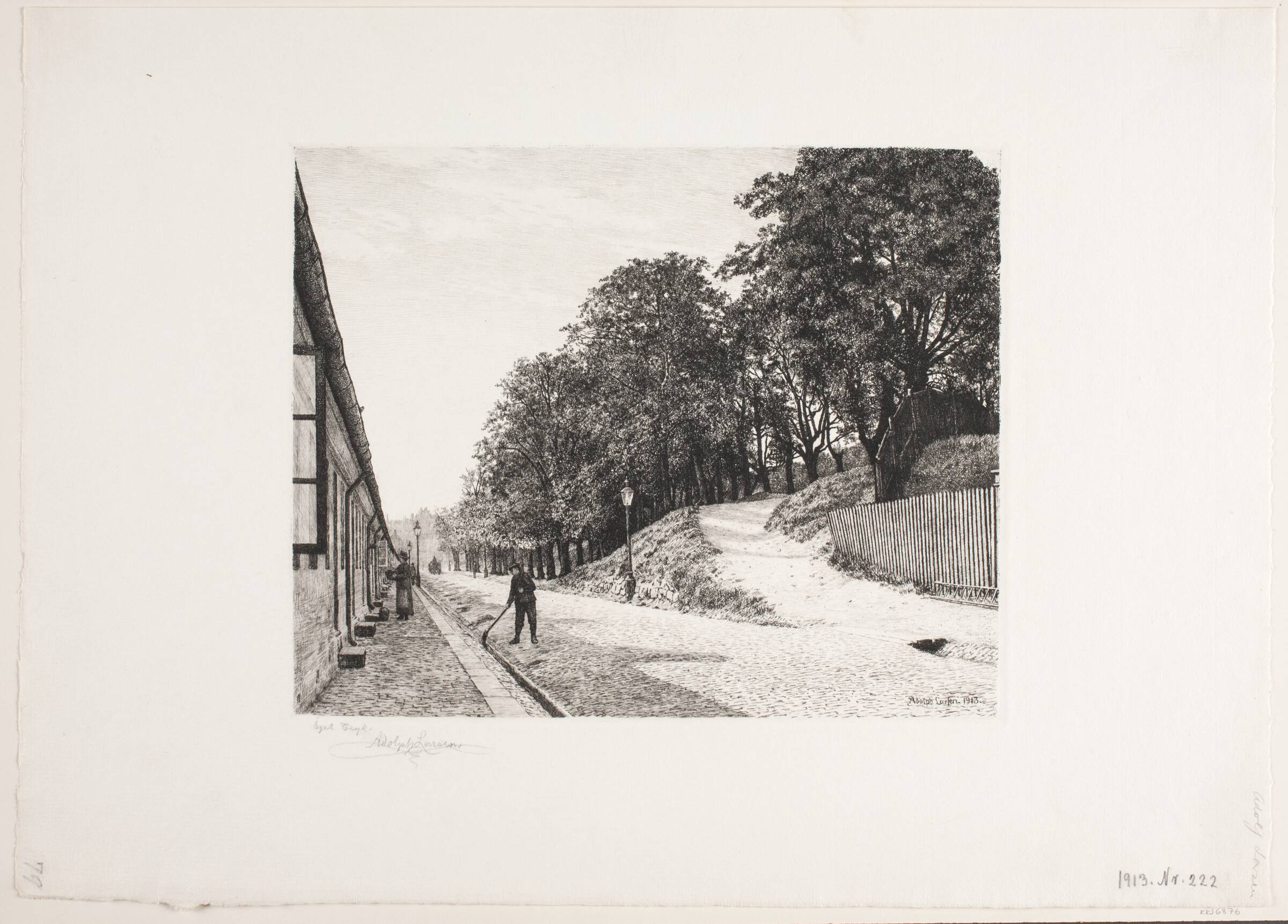 Langebrogade på Christianshavn, Adolph Larsen, 1913