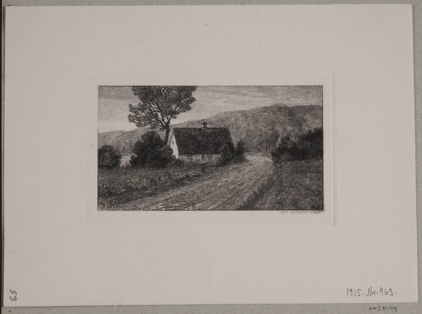 Ved Ordrup krat, Axel Holm, 1915
